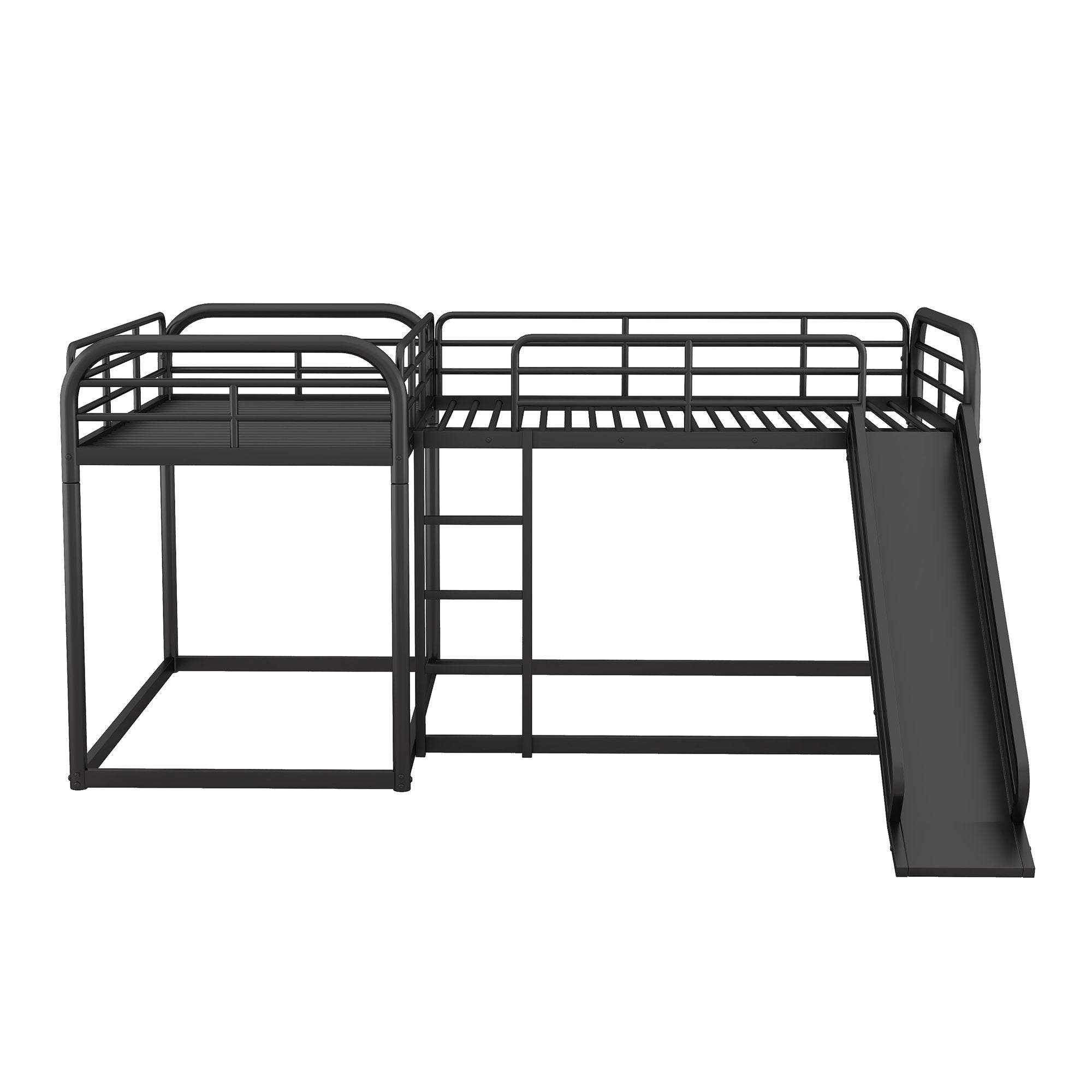 Twin Bunk Bed with Slide & Ladder - Just Better Bunk Beds