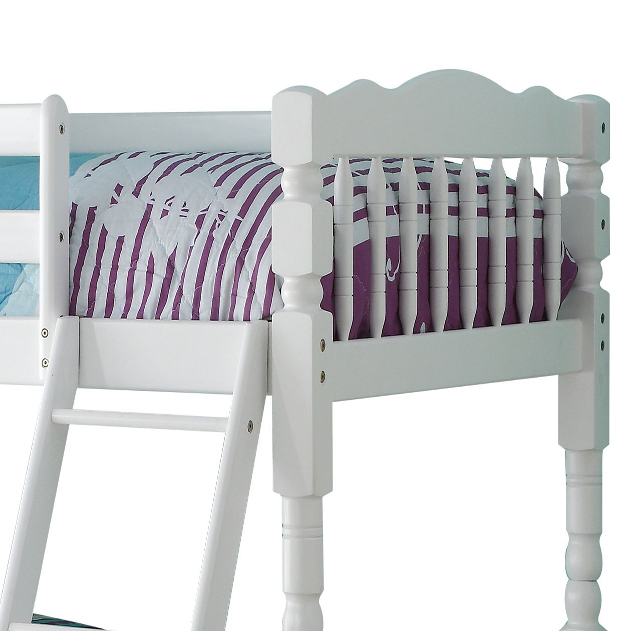 Twin Over Twin Bunk Bed - White - Just Better Bunk Beds