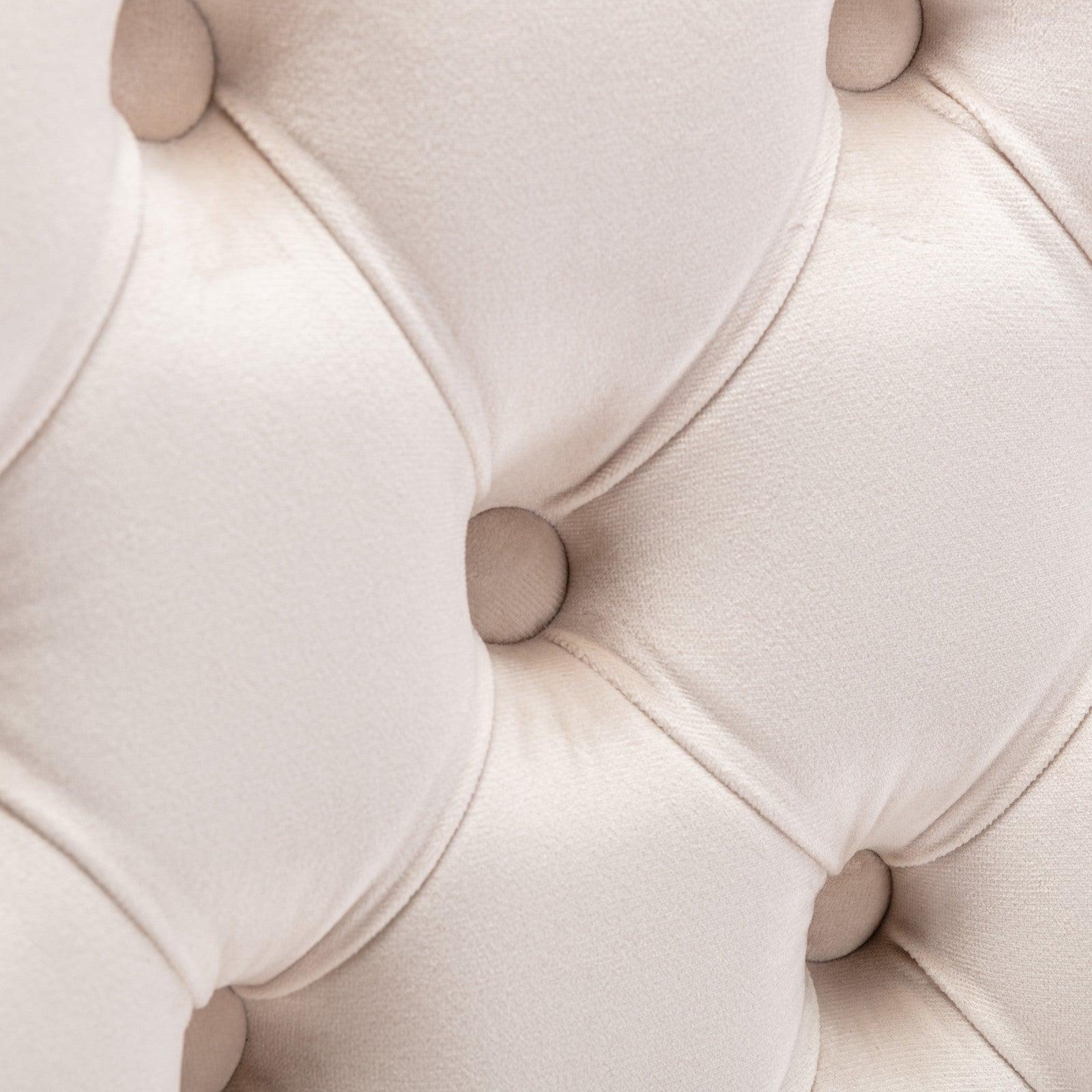 Set of 2 Thick Golden Swivel Velvet Barstools - PRHOMZ