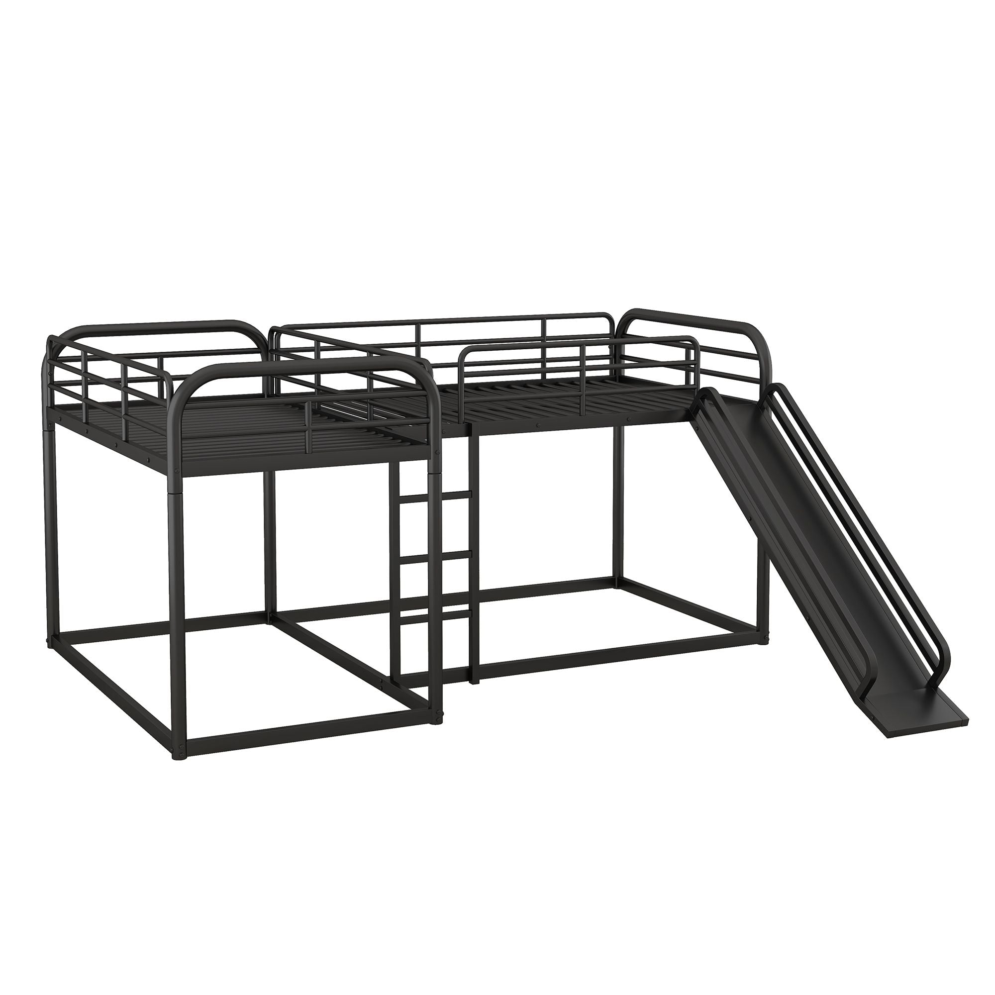 Twin Bunk Bed with Slide & Ladder - Just Better Bunk Beds