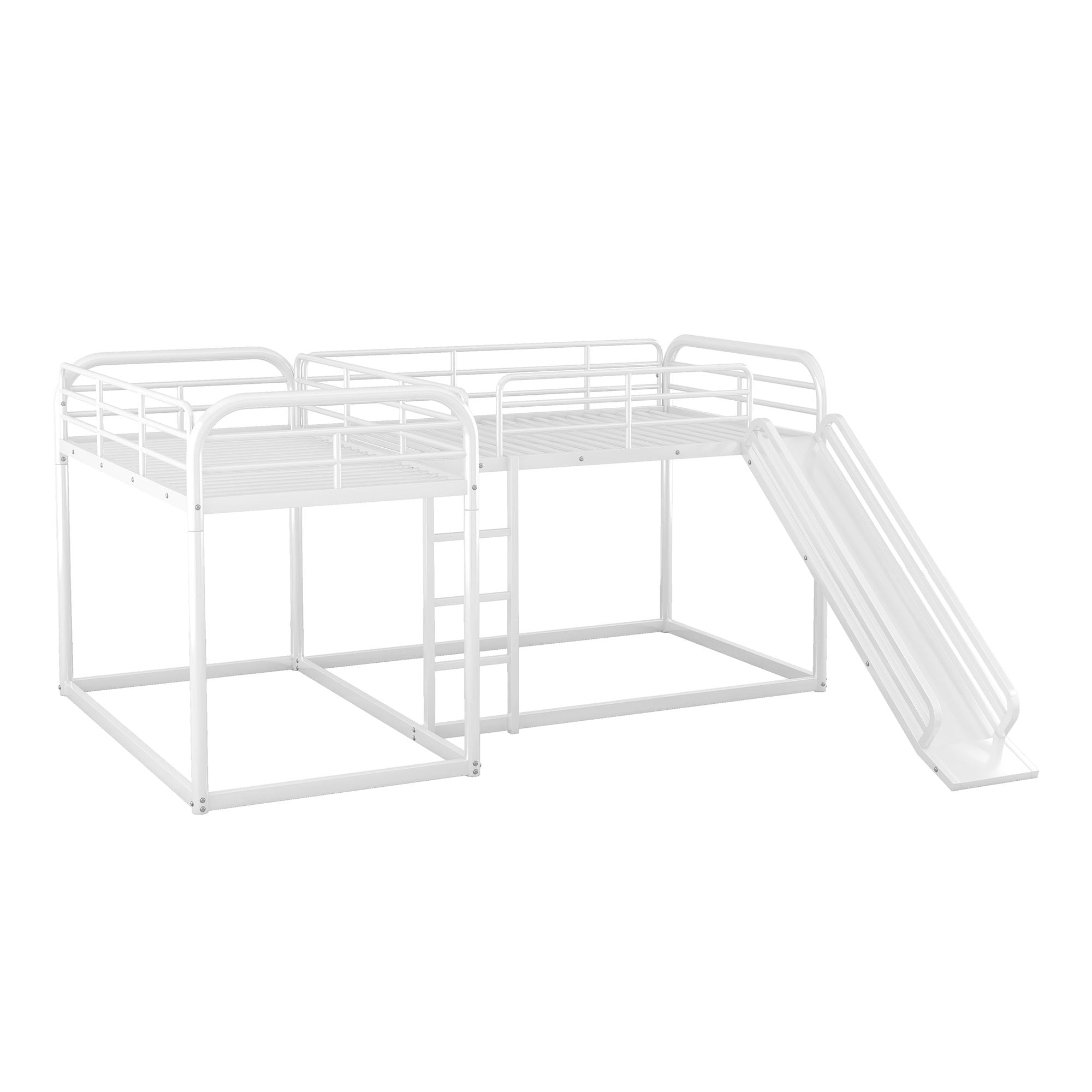 Twin Bunk Bed with Slide & Ladder - Just Better Bunk Beds