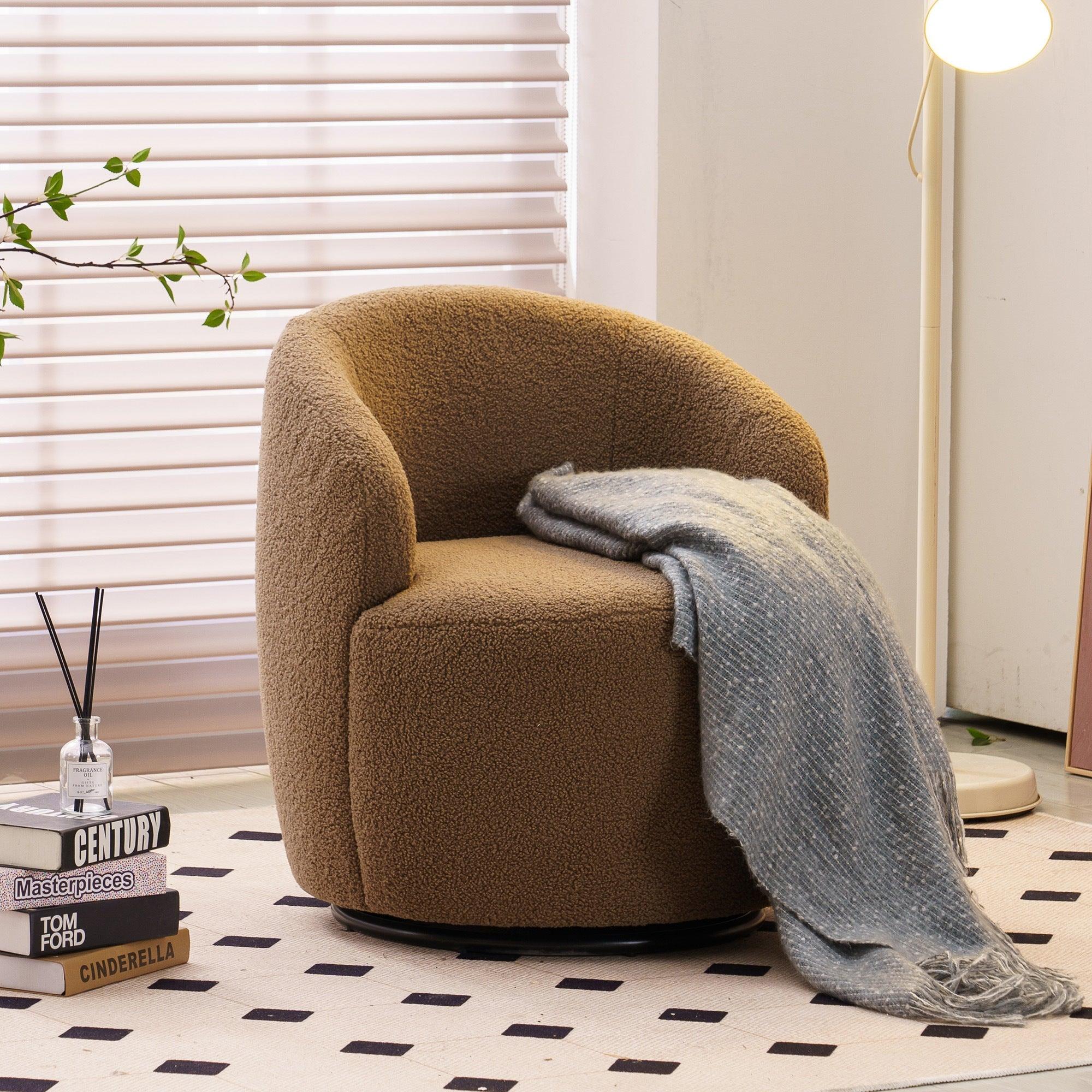 Fabric Swivel Armchair "3 Colors" - PRHOMZ