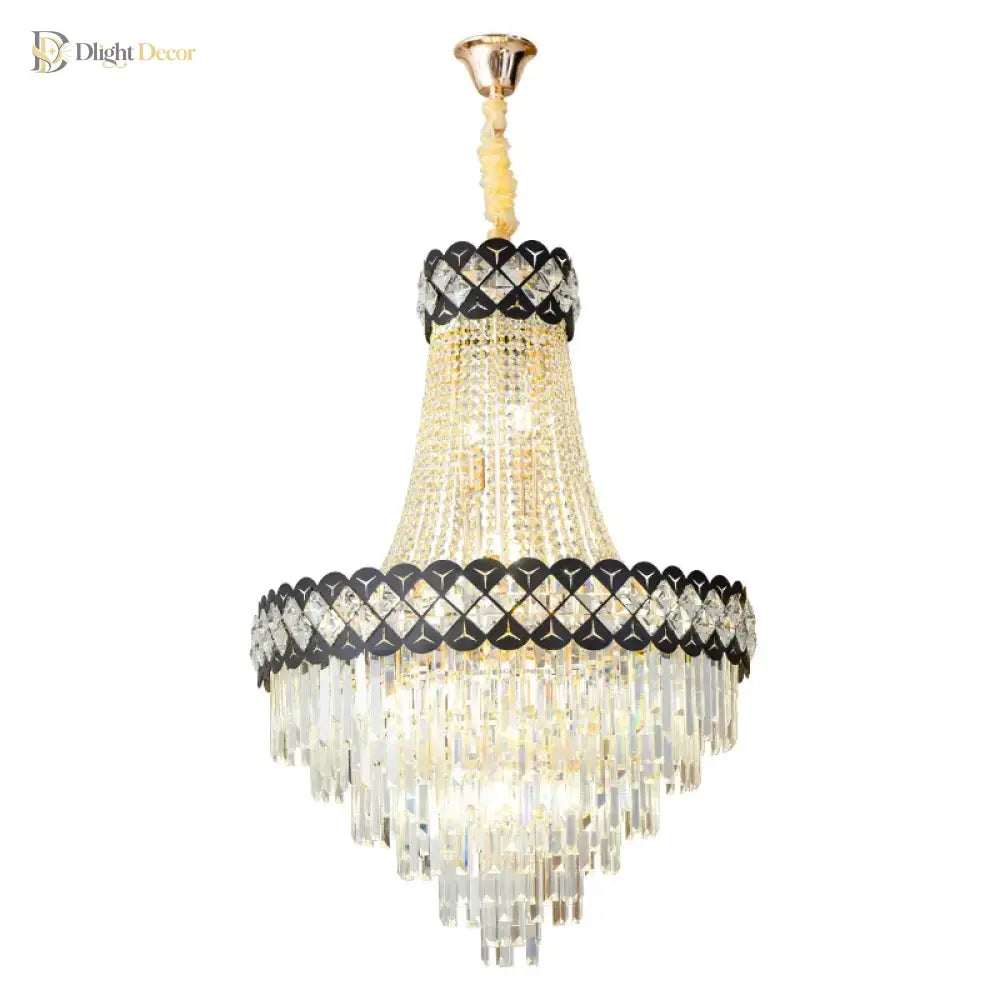 Duplex Modern Crystal Chandelier | Living Room Lighting
