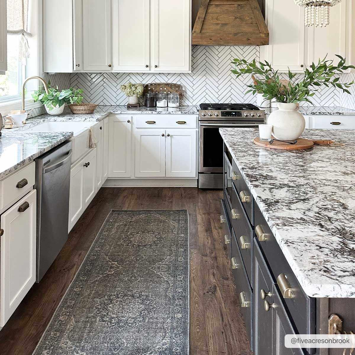 Dusty Sage Greenpoint Medallion Washable Area Rug - PRHOMZ