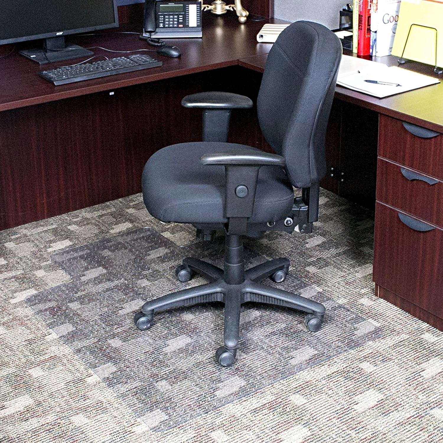 Office Chair Mat 36x48 Clear For Low Pile Carpet Use
