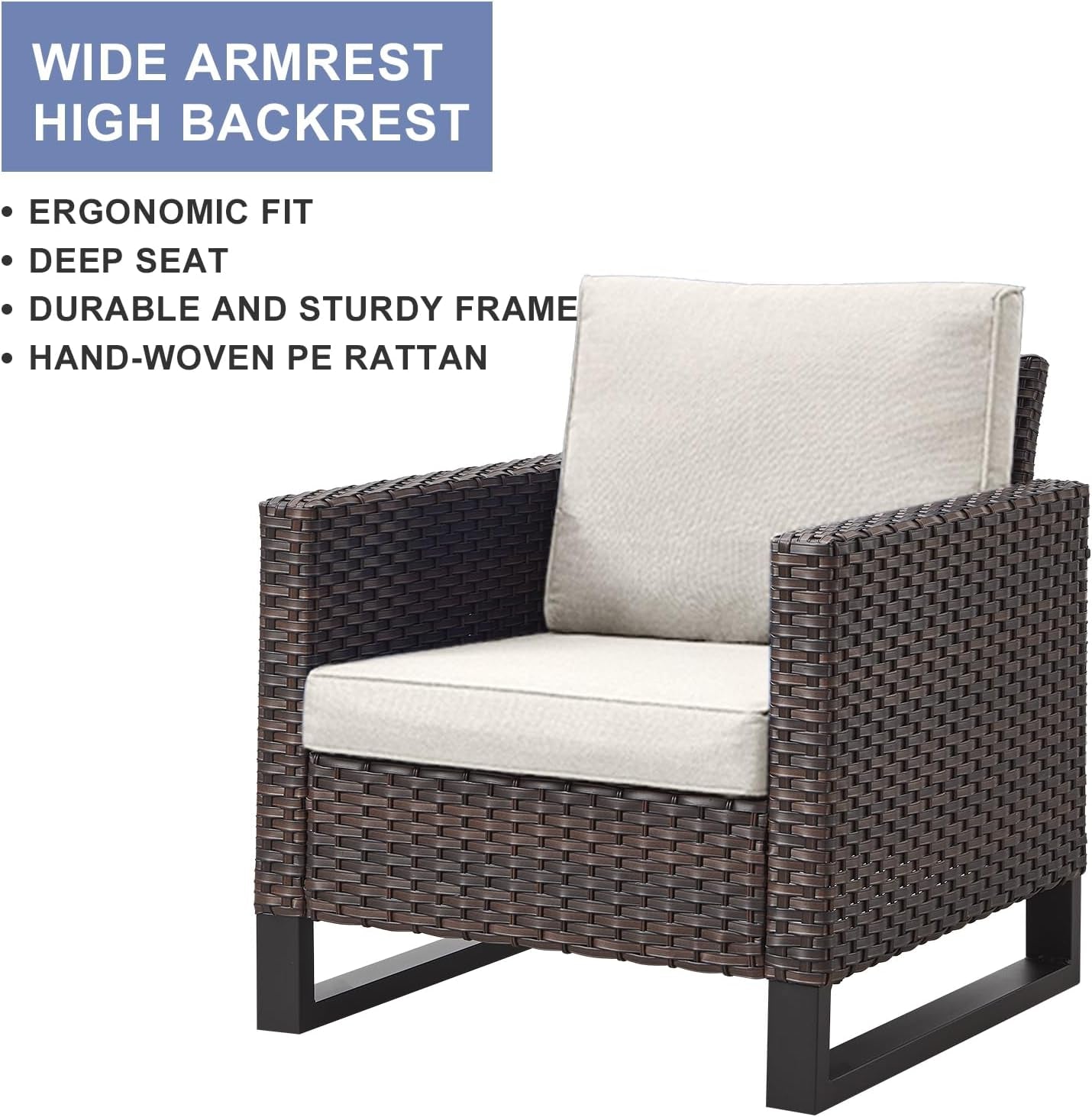 10 Piece Outdoor Sectional Sofa Set with Swivel Chairs