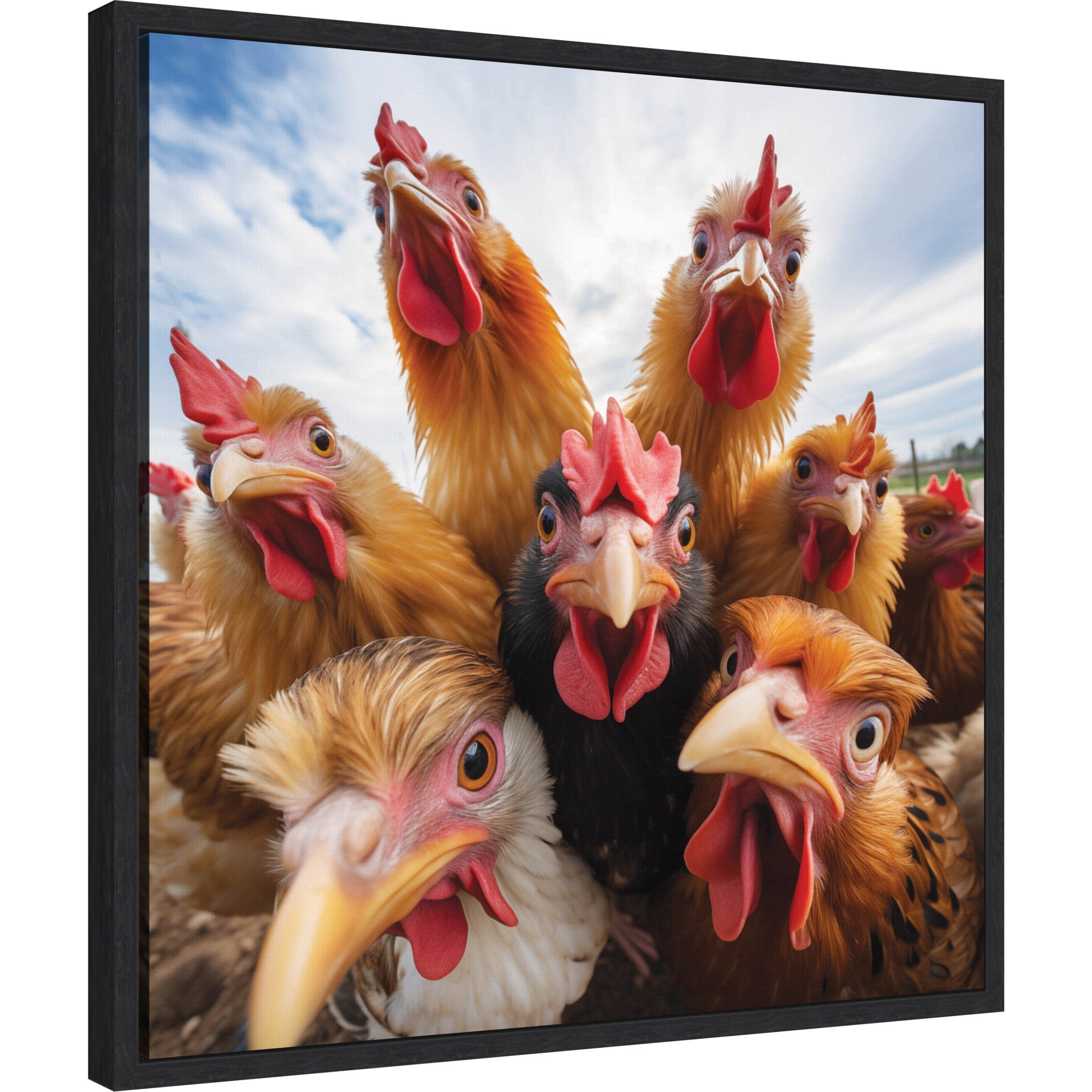 Funny Chicken Selfie by The Creative Bunch Studio