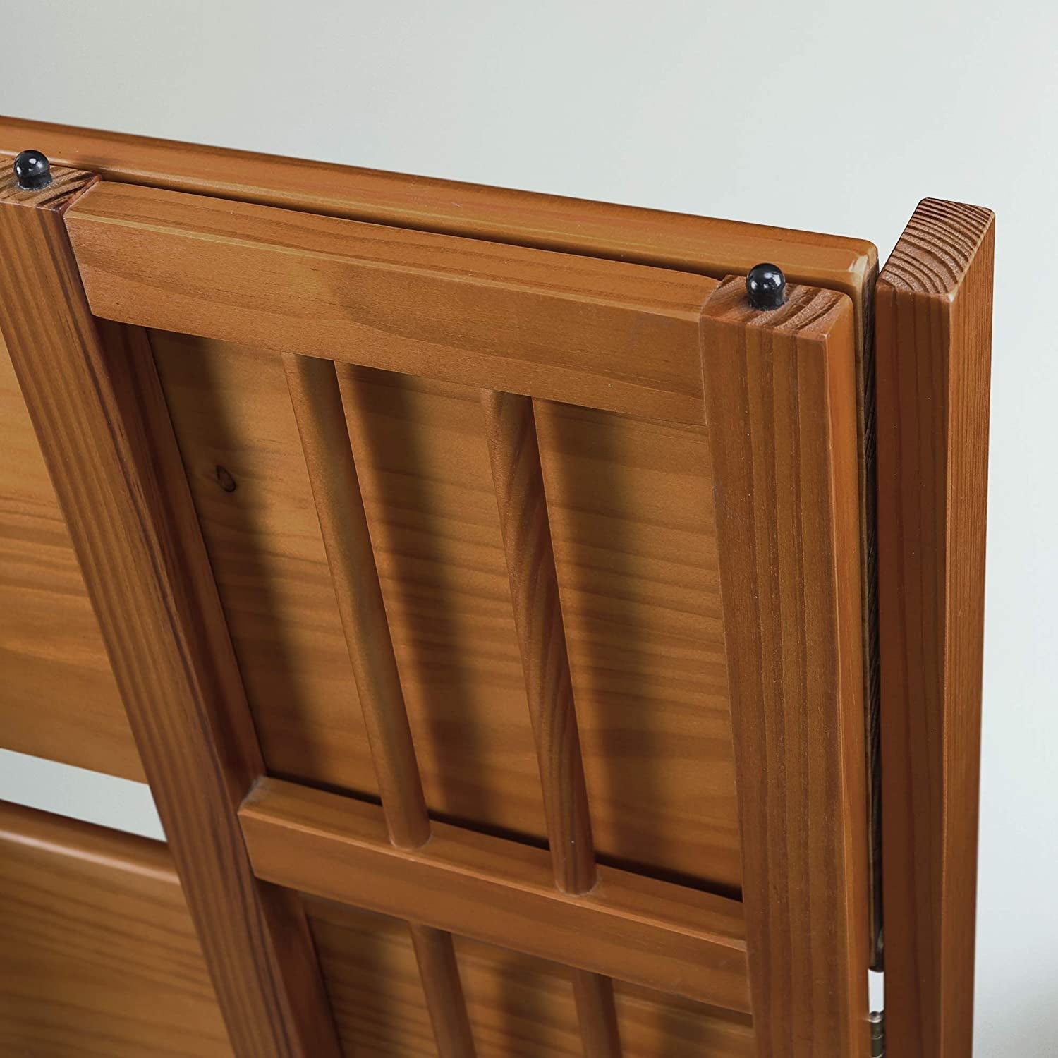 Chestnut Three Shelf Stackable Bookcase Solid Wood