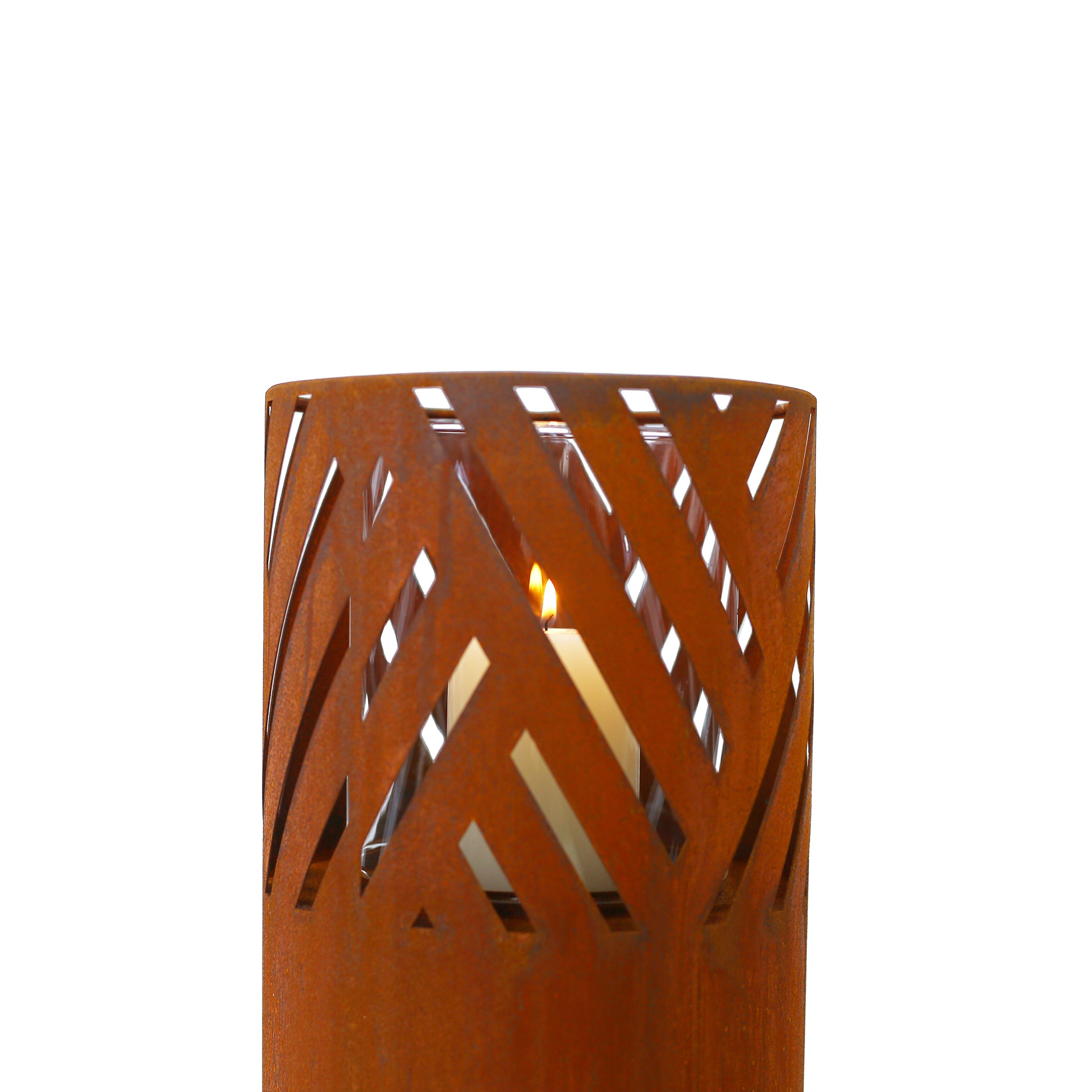 Lantern Column, Set of 2, Decorative Columns for Outdoor and Indoor Use