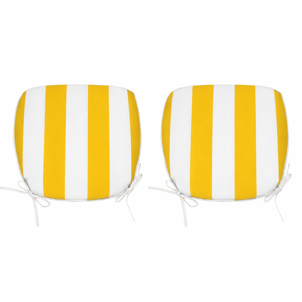 Outdoor Patio Chair Cushions, Water-Repellent U-Shape Thick Foam (Set of 4)