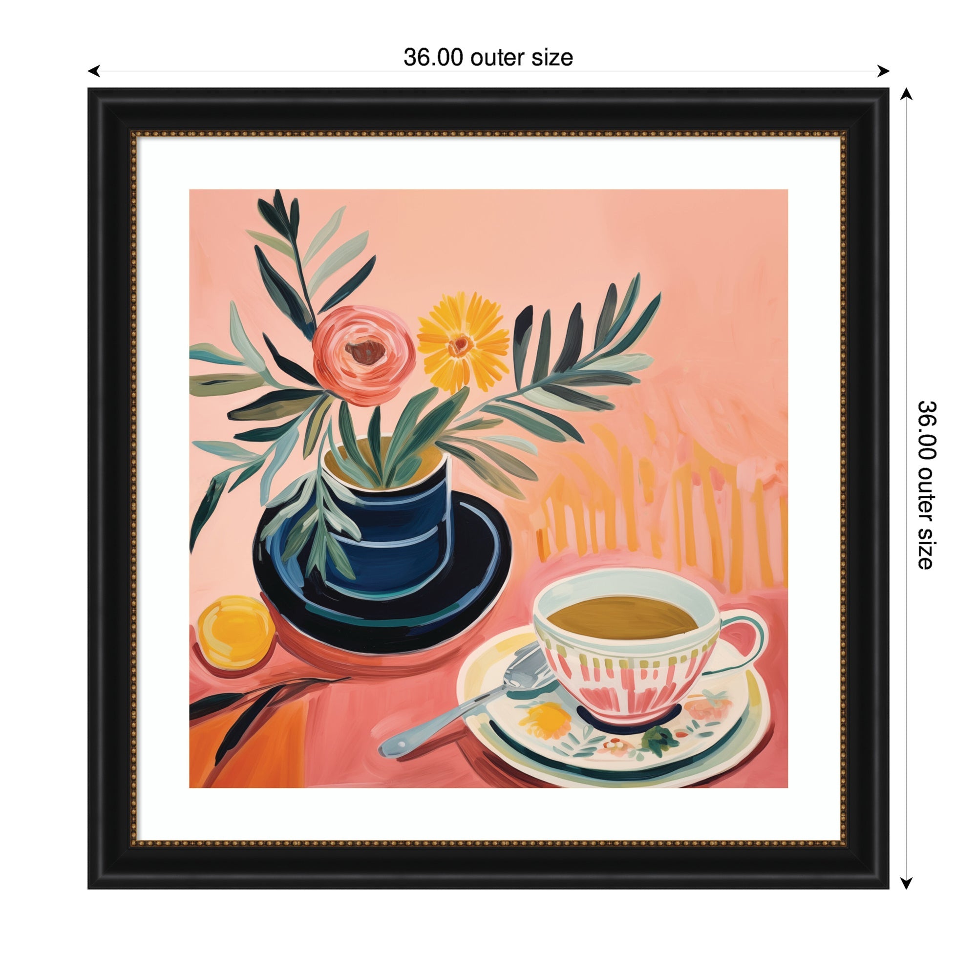 Framed Art Cozy Coffee by The Creative Bunch Studio