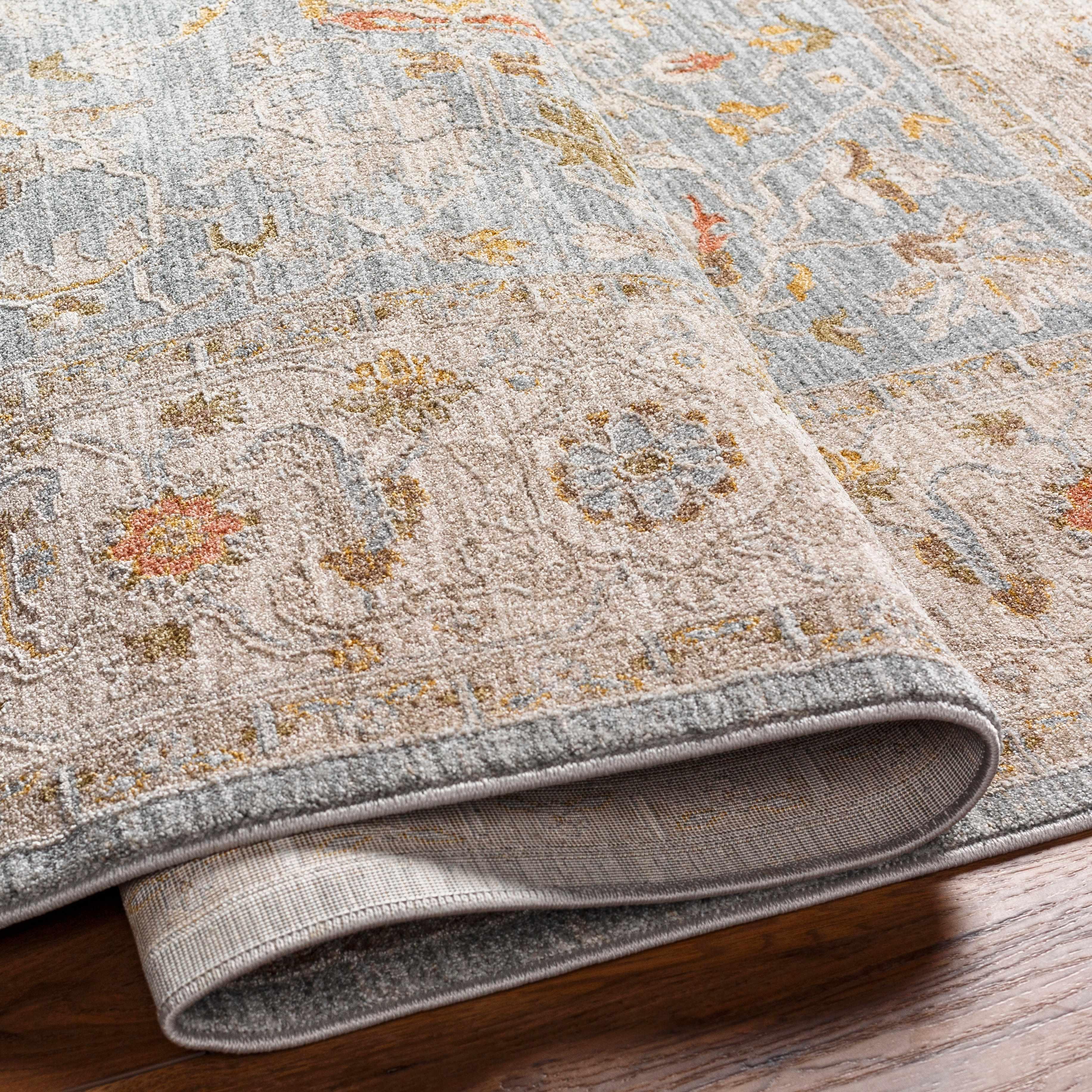 Edie Taupe Oushak Rug - PRHOMZ
