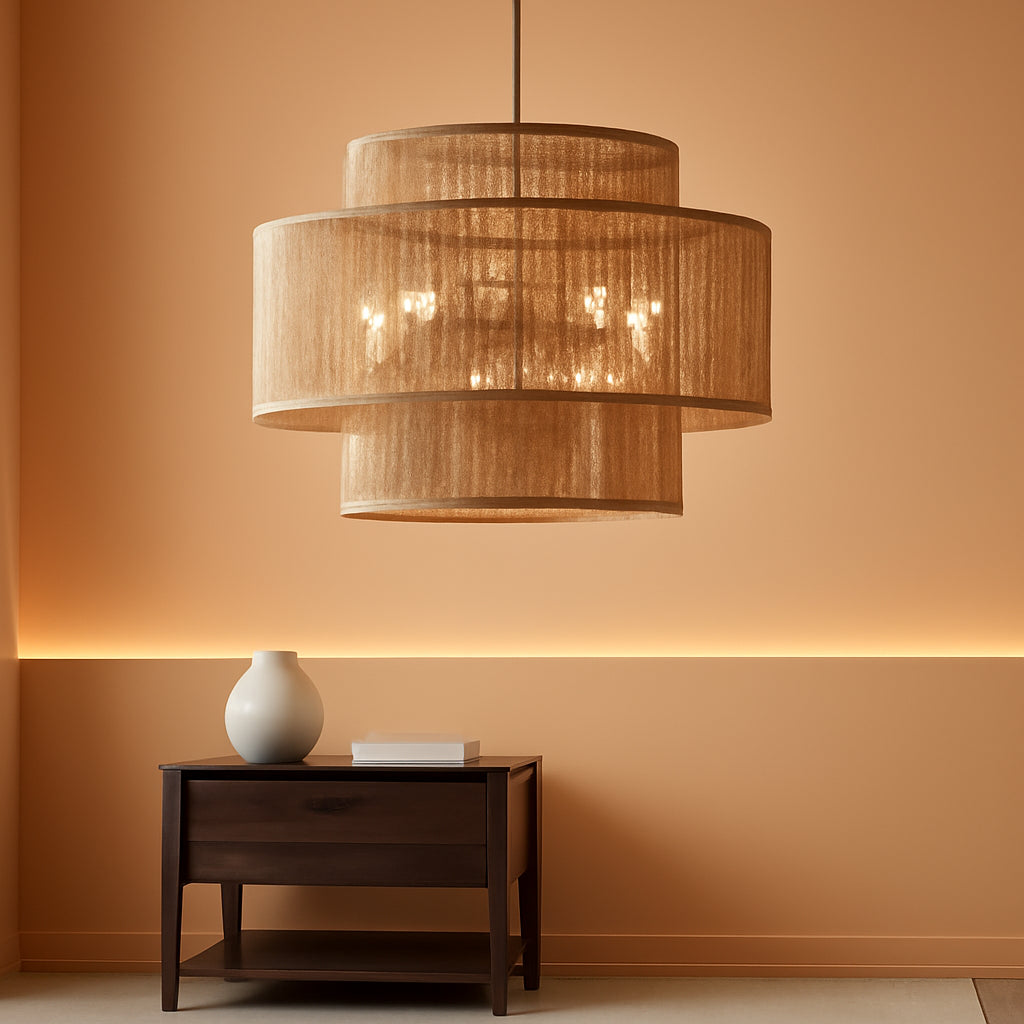 Twenty Four Inch Handwoven Chandelier Dining Room Fixture-0