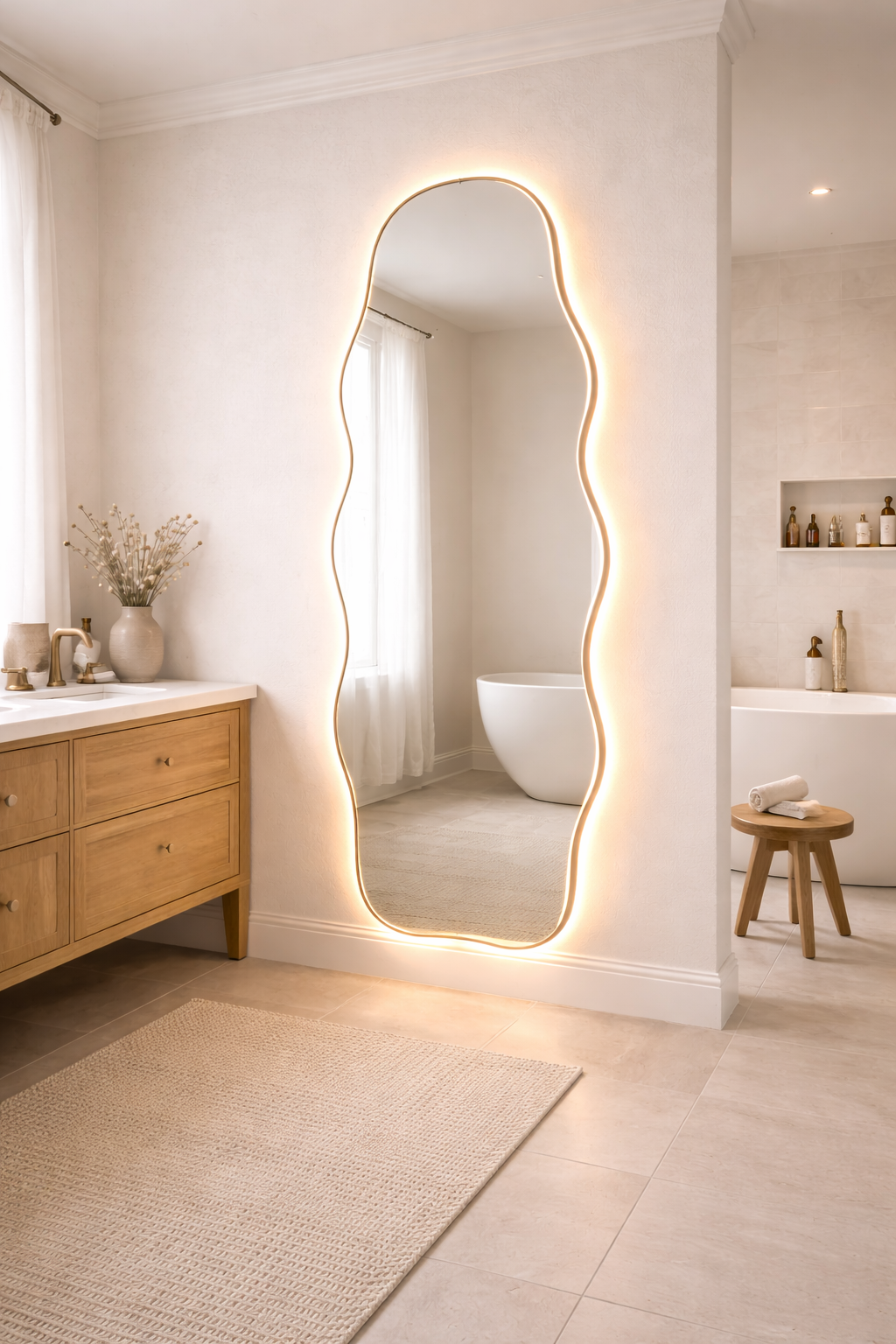 Aurelia Irregular Full Length Mirror