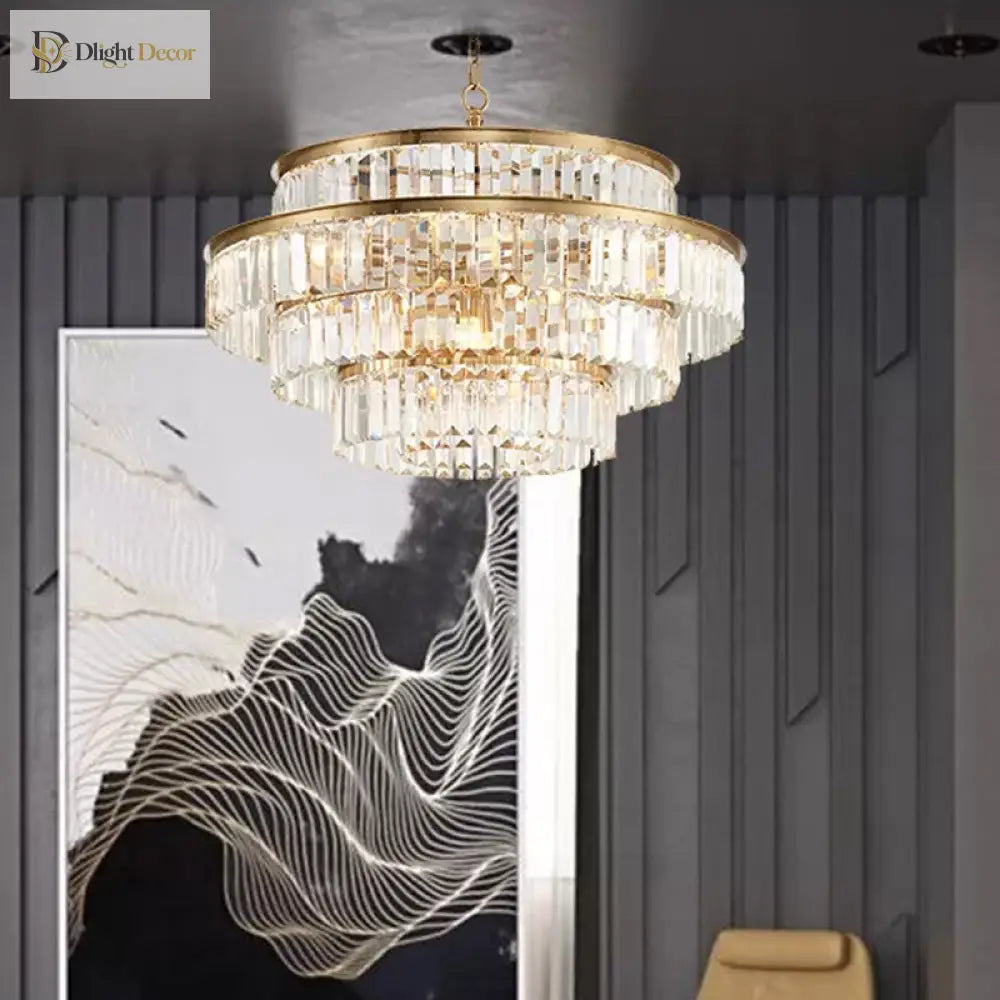 Elara Crystal Chandelier | Modern Dining Room Lighting