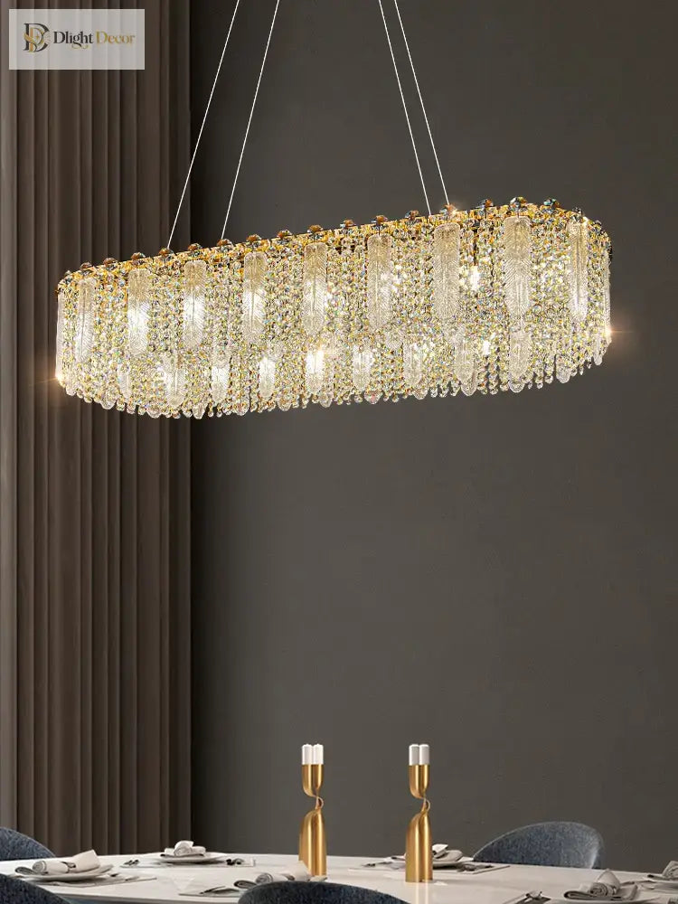 Elegant Crystal Chandelier | Bedroom & Bedside Lighting