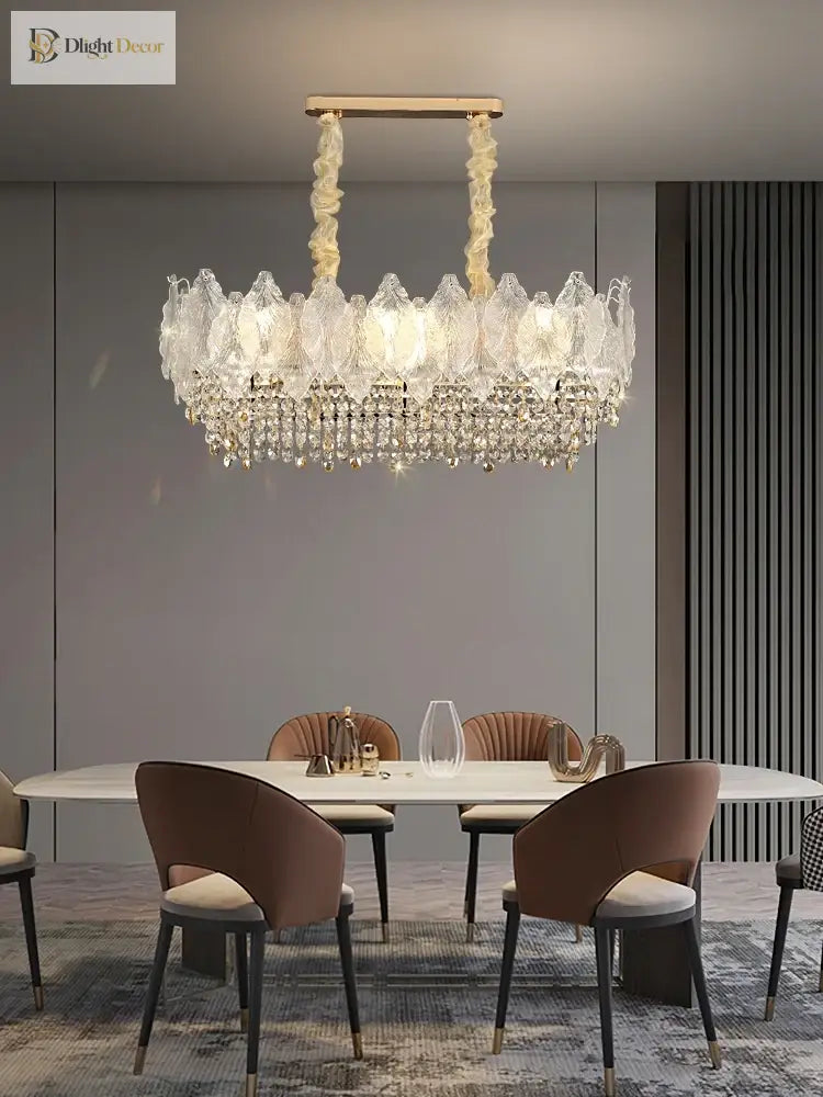 Elegant Crystal Chandelier | Dining & Kitchen Lighting