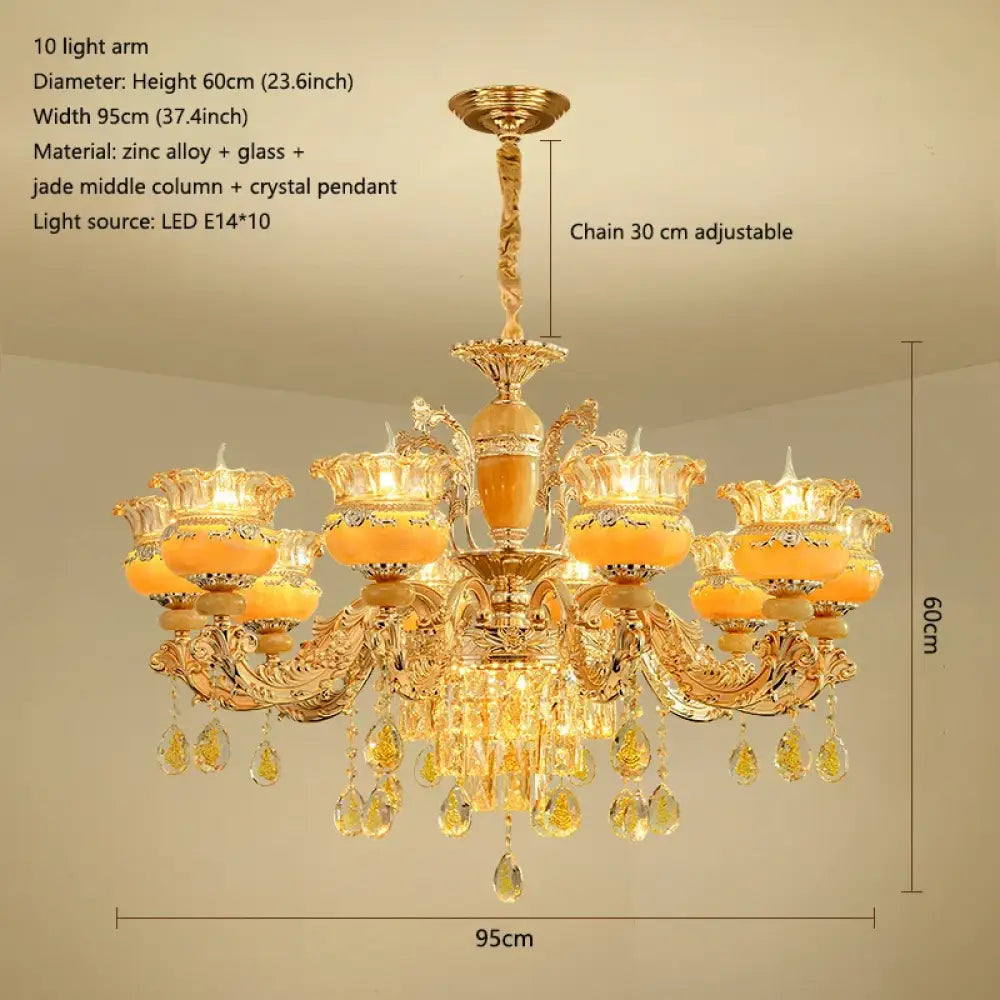 Elegant Crystal Chandelier | Modern Bedroom Lighting