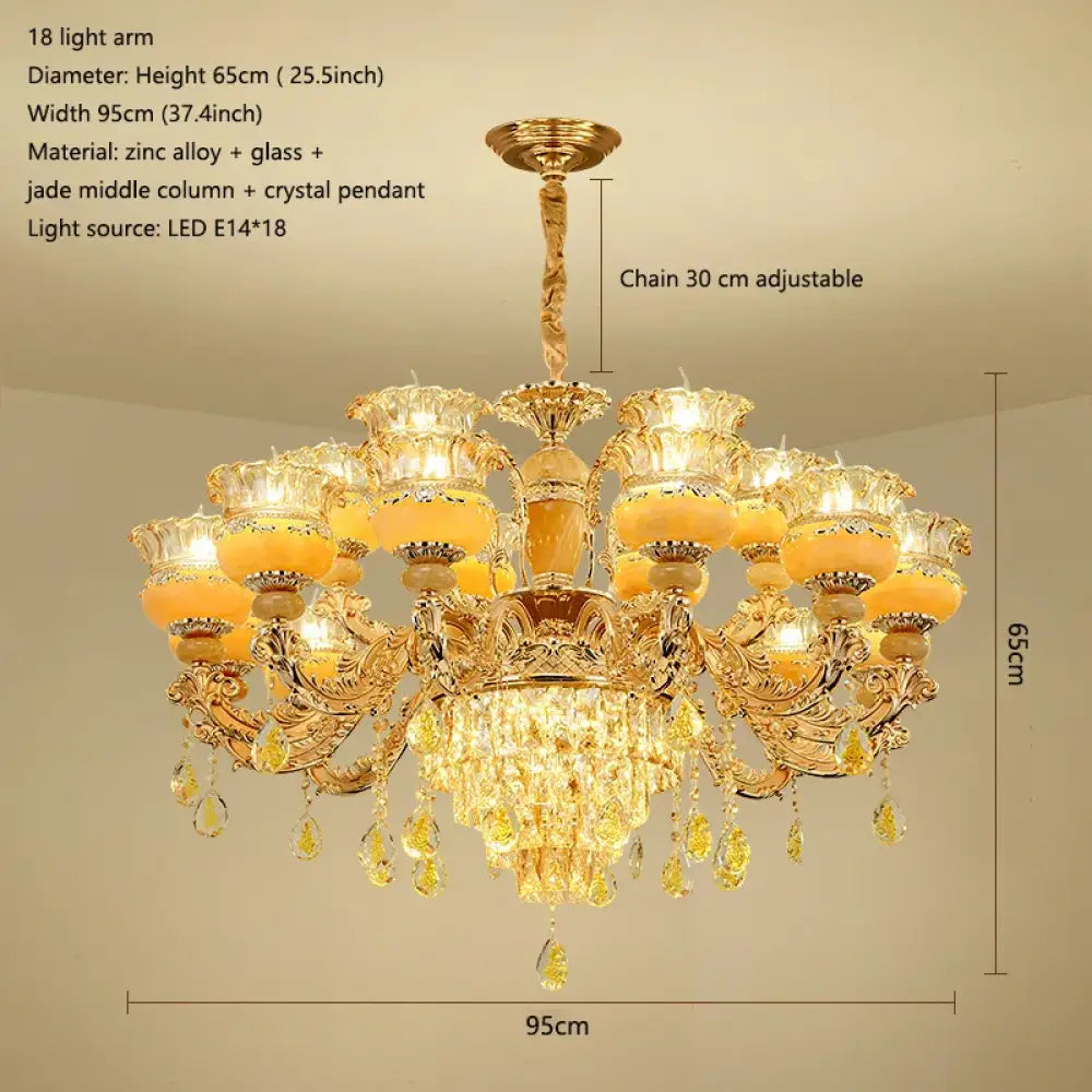 Elegant Crystal Chandelier | Modern Bedroom Lighting