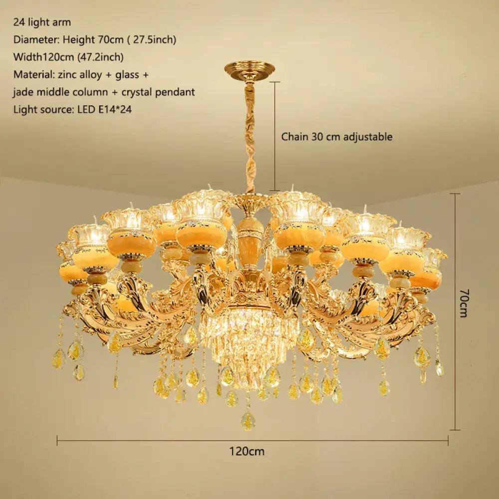 Elegant Crystal Chandelier | Modern Bedroom Lighting