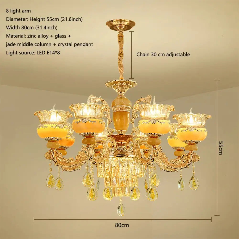 Elegant Crystal Chandelier | Modern Bedroom Lighting