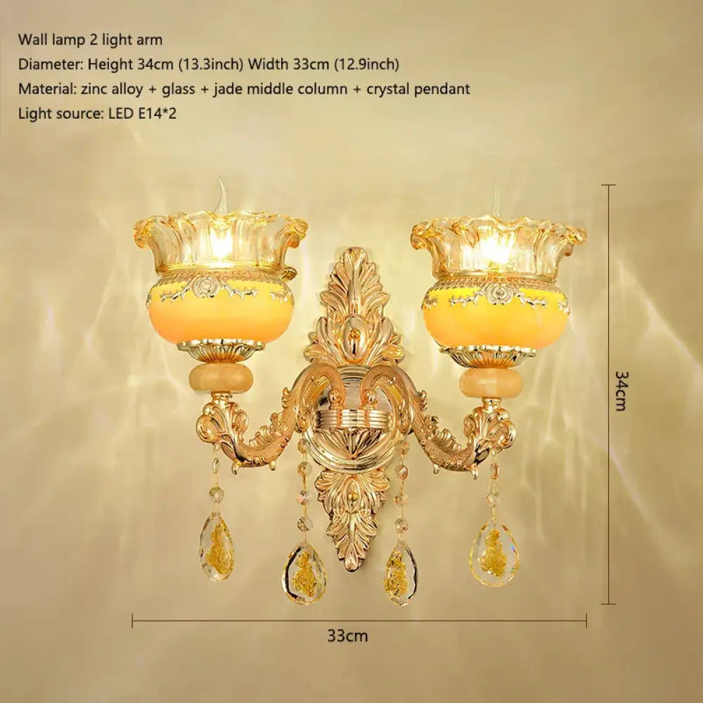 Elegant Crystal Chandelier | Modern Bedroom Lighting