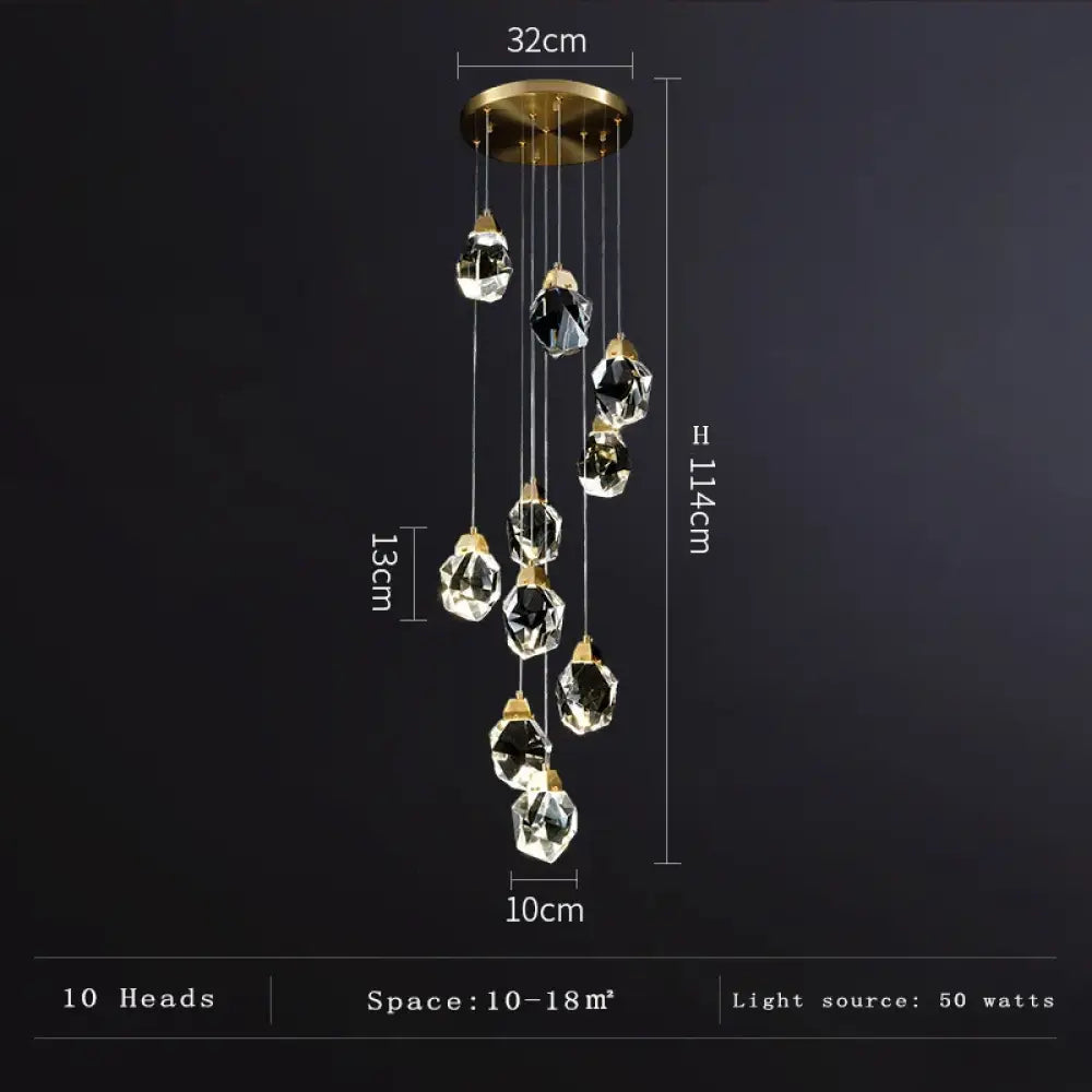 Elegant Crystal Chandelier | Modern Living Room Lighting