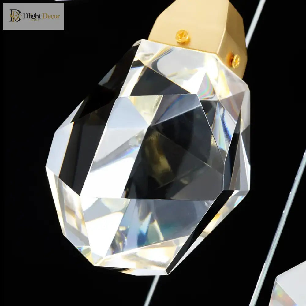 Elegant Crystal Chandelier | Modern Living Room Lighting