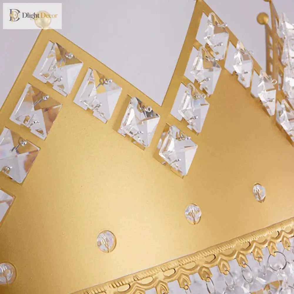 Elegant Crystal Gold Chandelier | Dining Room Lighting