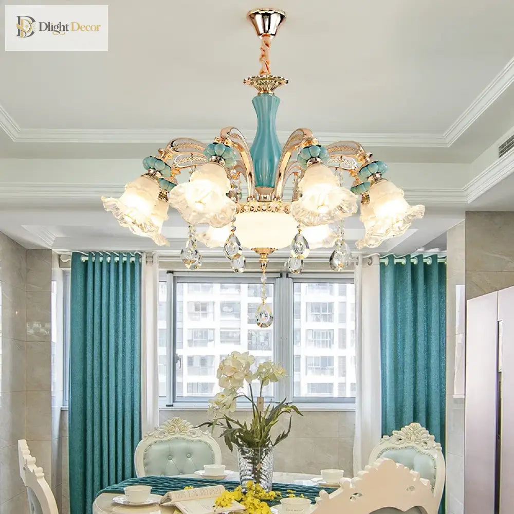 Elegant European Chandelier | Dining Room Lighting