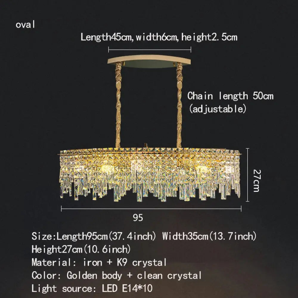 Elegant Gold Chandelier | Modern Dining Room Lighting
