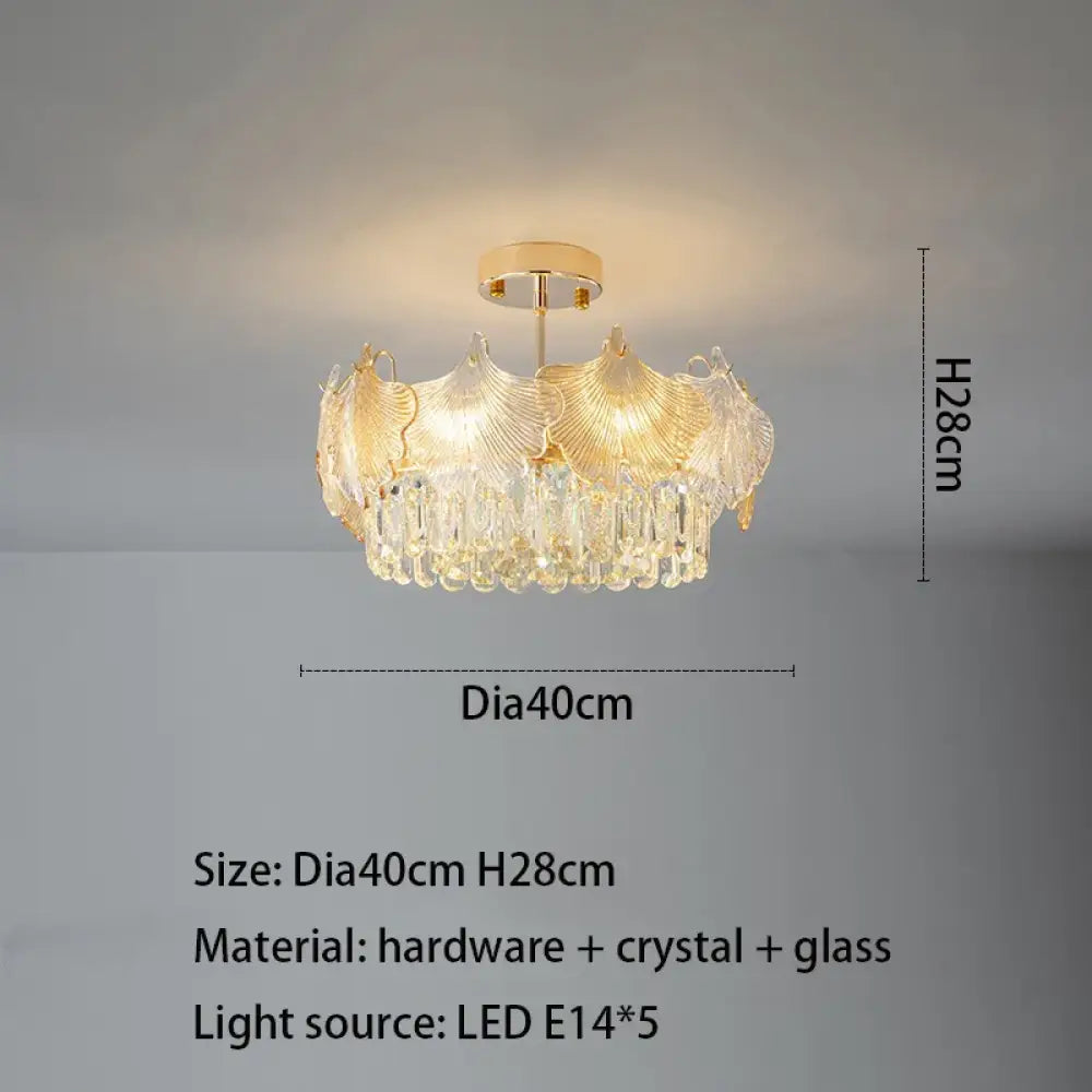Elegant LED Crystal Chandelier | Modern Bedroom Lighting
