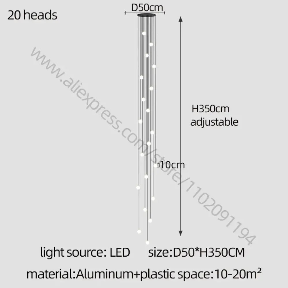 Elegant LED Modern Chandelier | Hallway & Entry Lighting