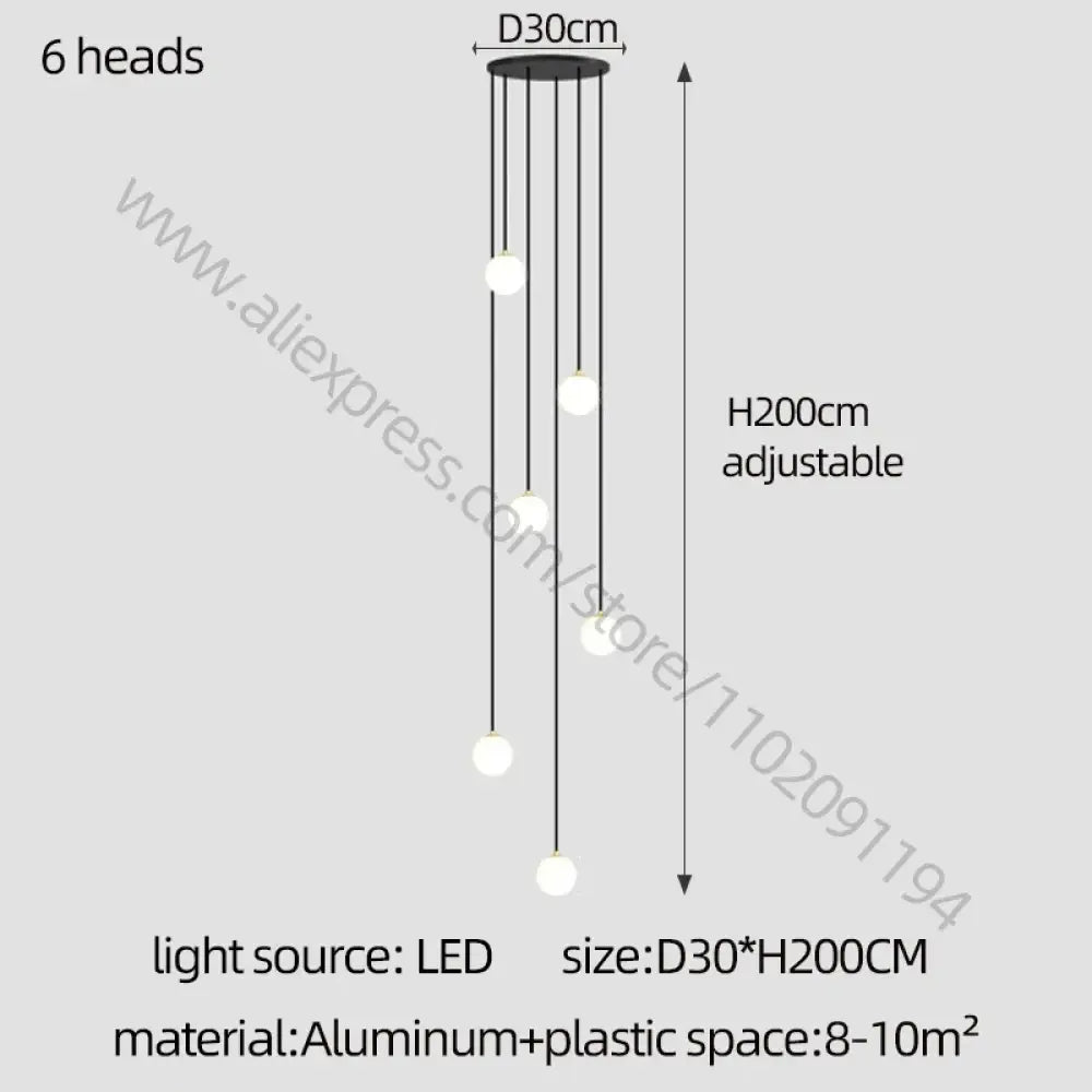 Elegant LED Modern Chandelier | Hallway & Entry Lighting
