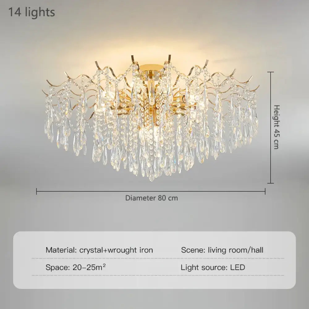 Elegant Nordic Crystal Chandelier | Dining Room Lighting