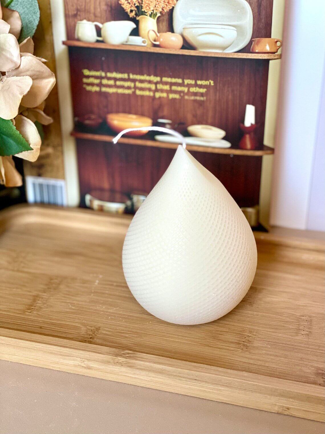 Teardrop Candle | Home Decor Accent