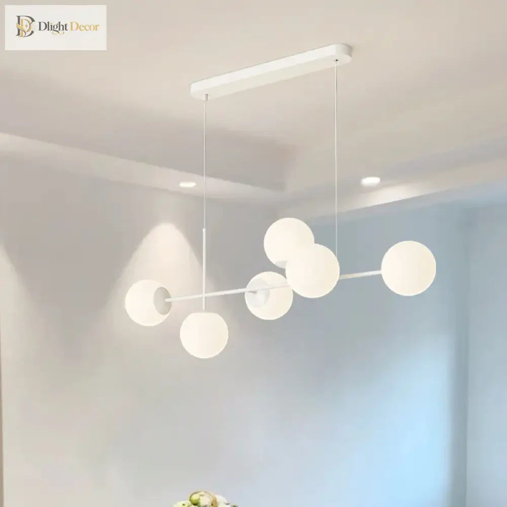 Elegant White Pendant Light | Kitchen Island Home Lighting
