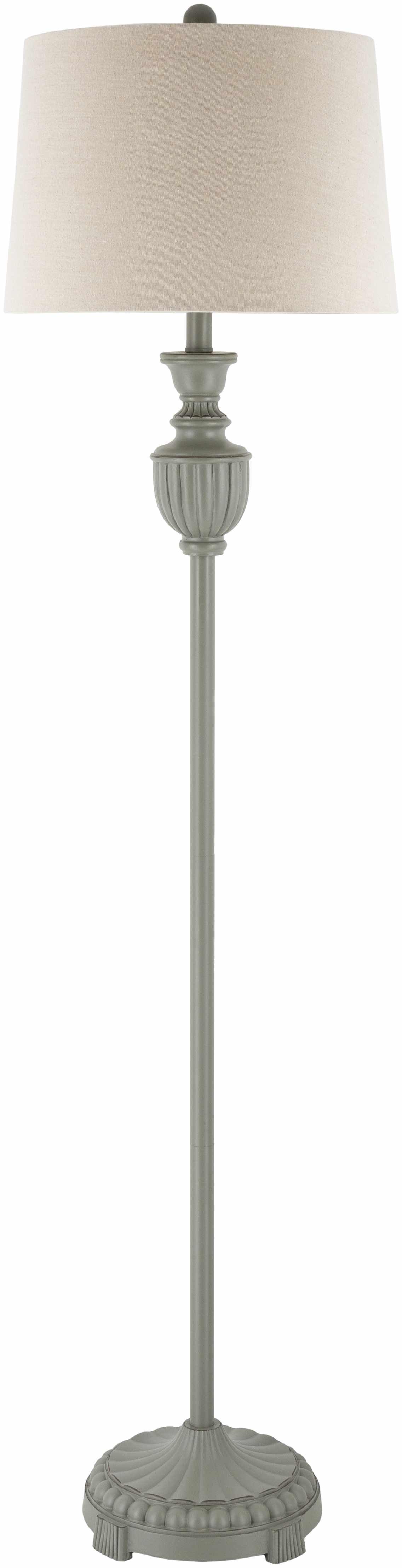 Nelspruit Gray Resin Floor Lamp - PRHOMZ