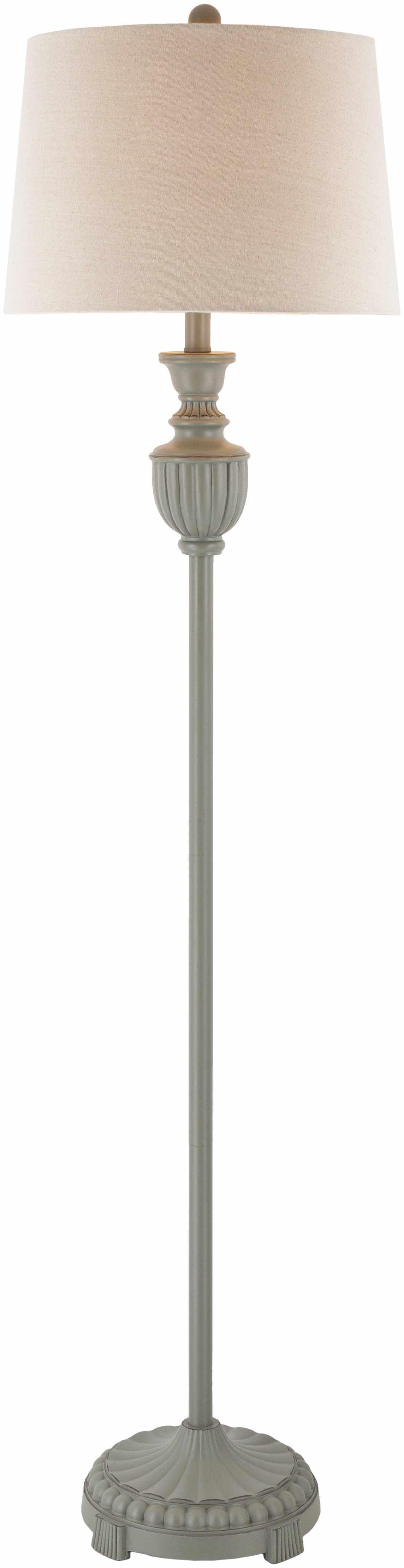 Nelspruit Gray Resin Floor Lamp - PRHOMZ