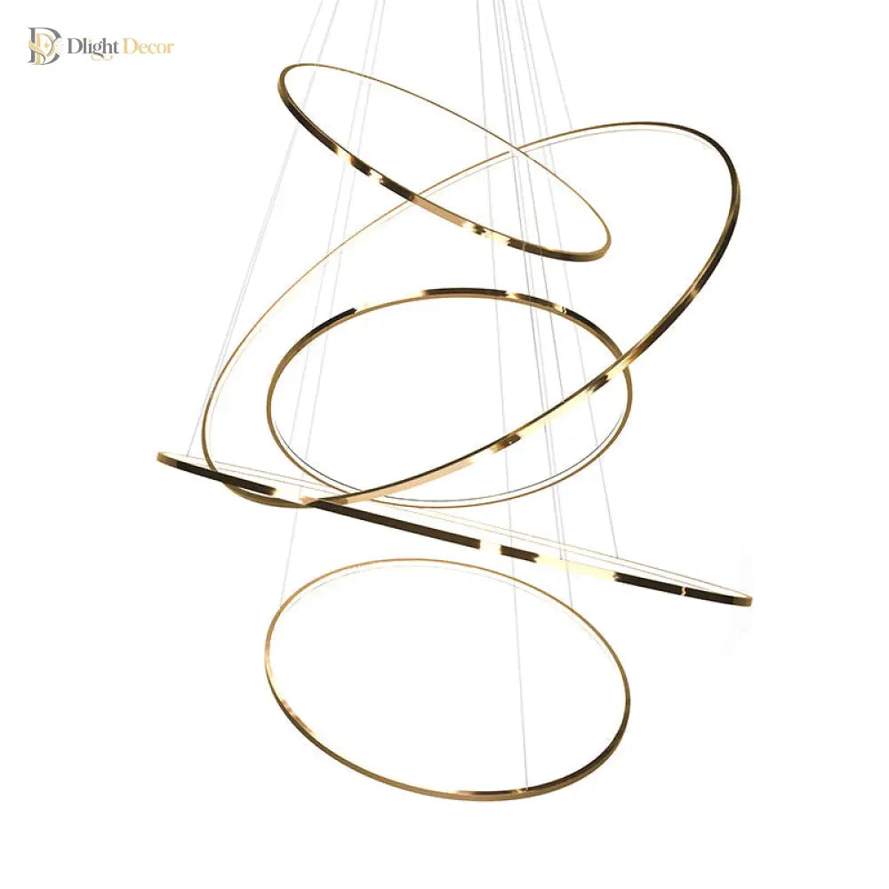 Embrace LED Modern Gold Chandelier | Dining Room Lighting