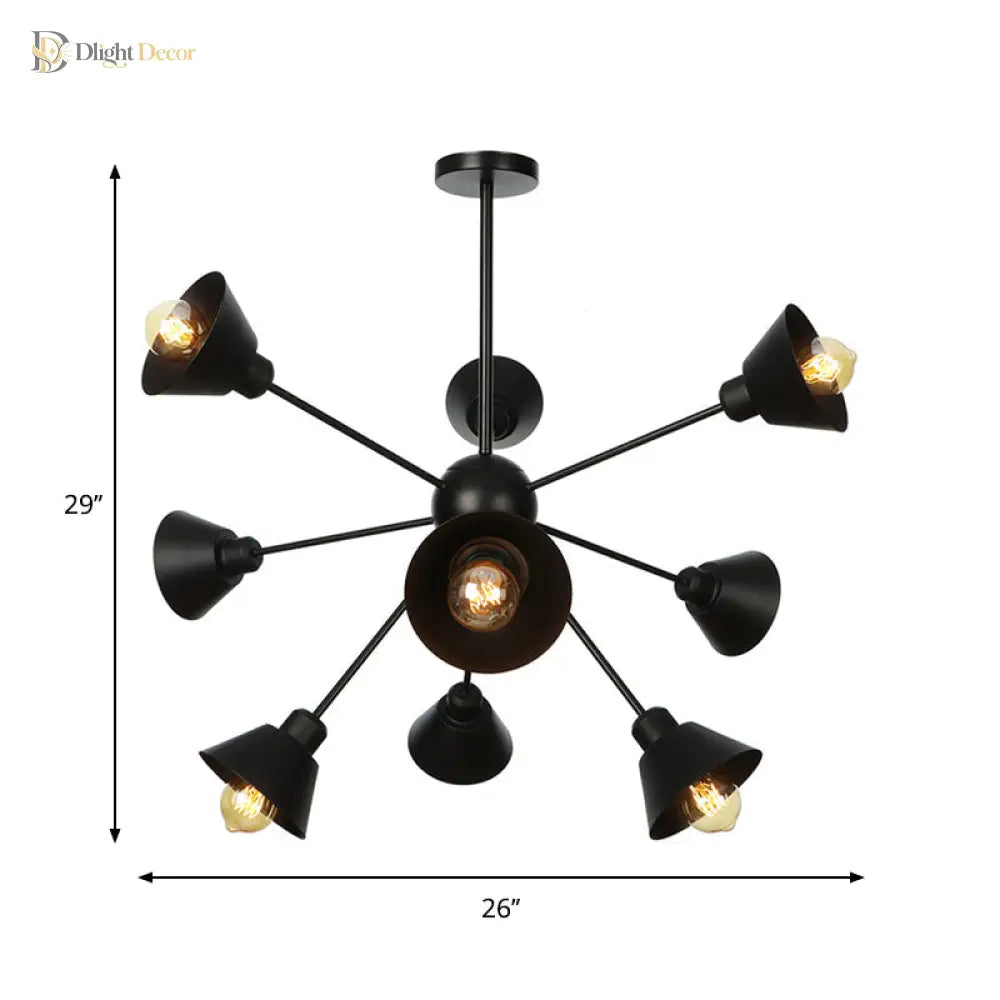 Embrace Mid-Century Chandelier | Dining Room Home Lighting