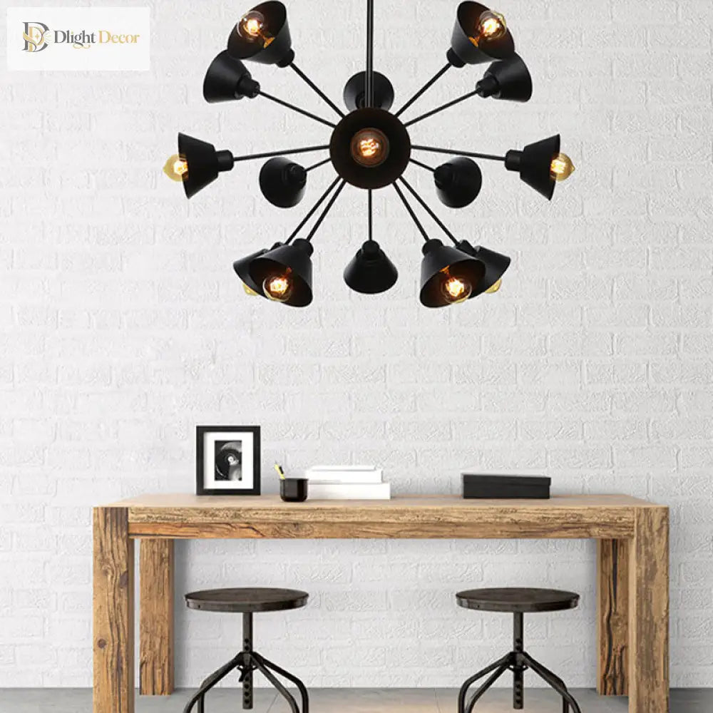 Embrace Mid-Century Chandelier | Dining Room Home Lighting