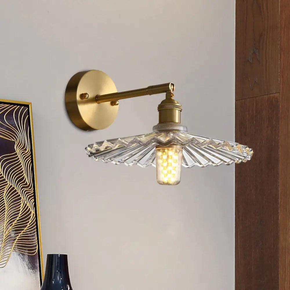 Emerson Brass Wall Sconce | Bedroom & Hallway Lighting
