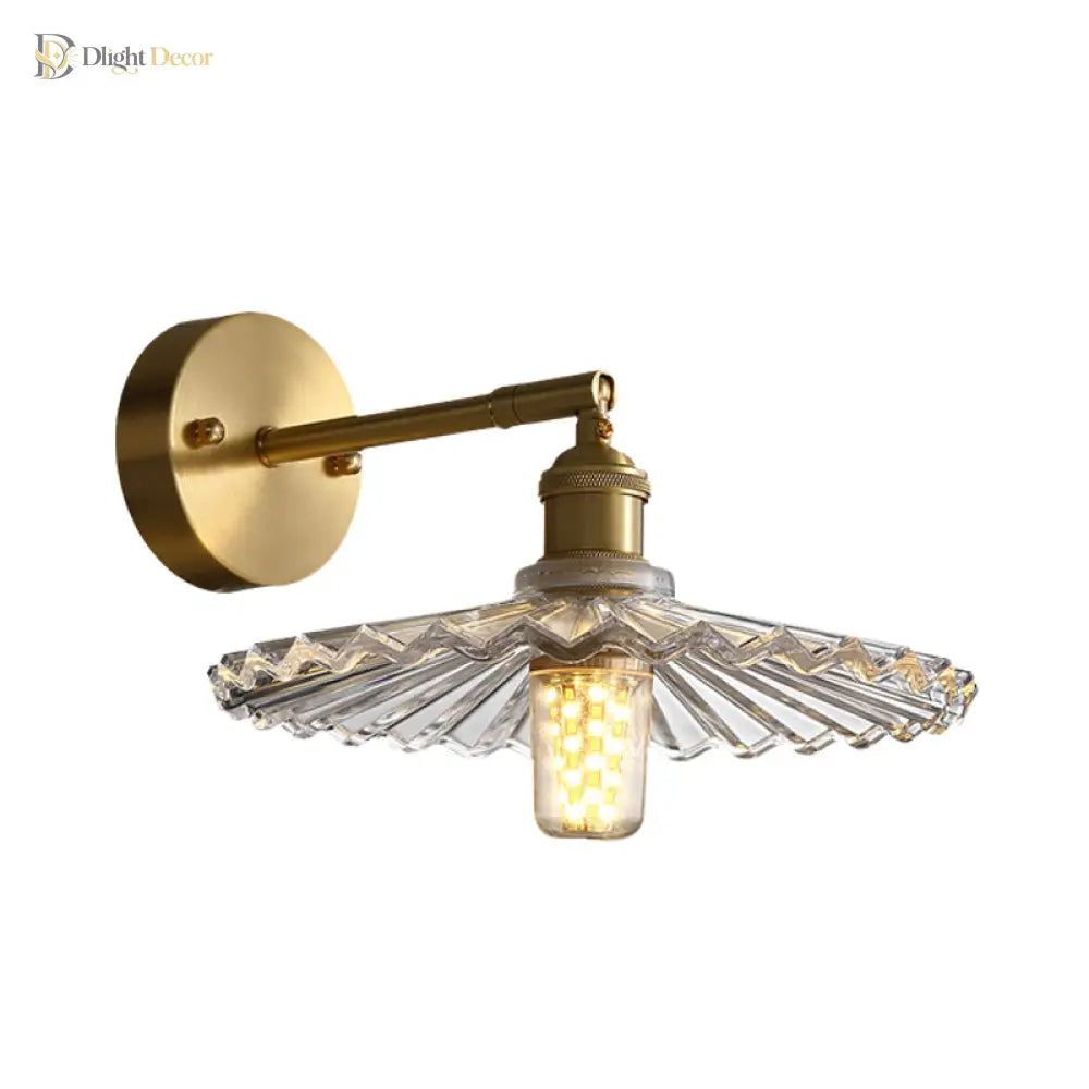 Emerson Brass Wall Sconce | Bedroom & Hallway Lighting