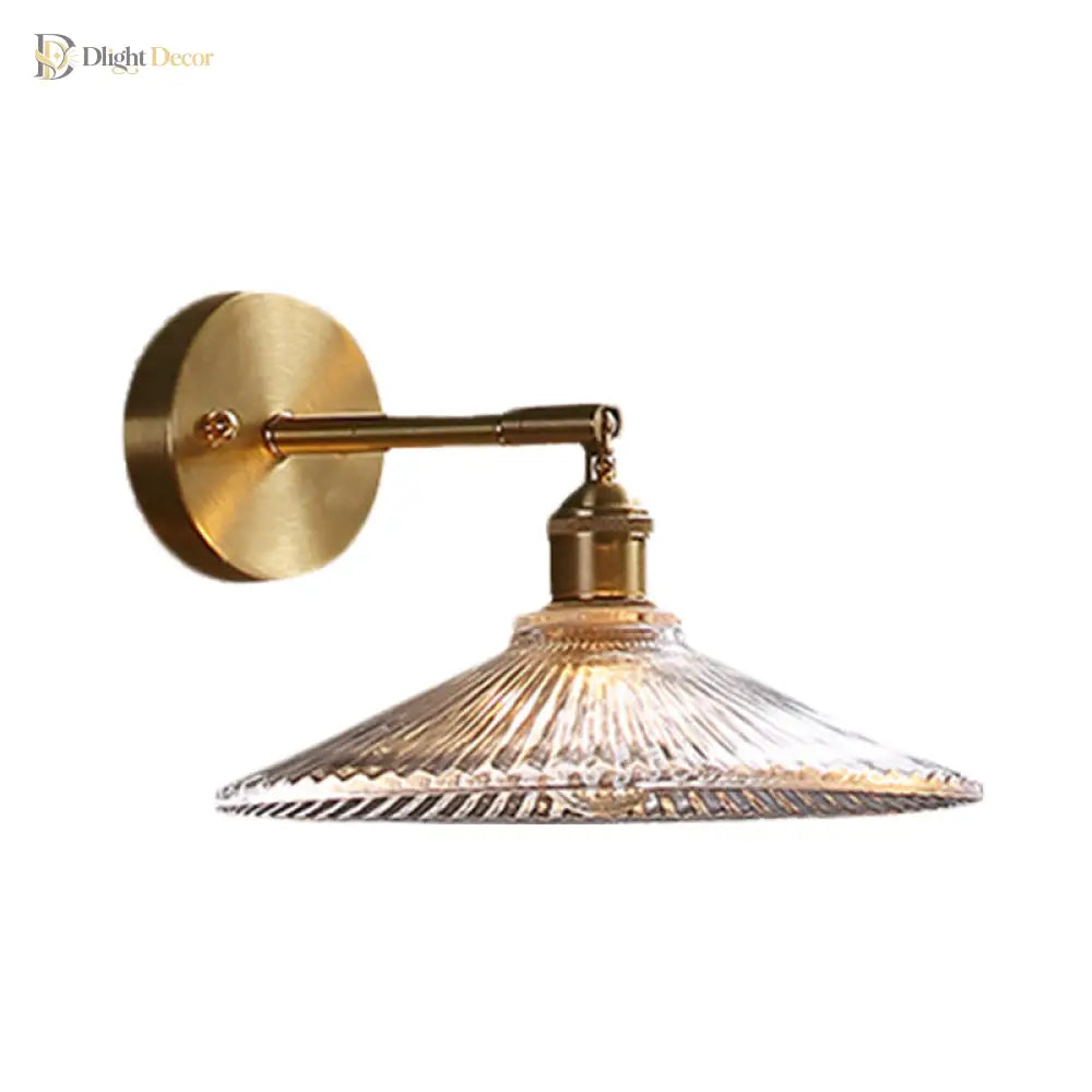 Emerson Brass Wall Sconce | Bedroom & Hallway Lighting