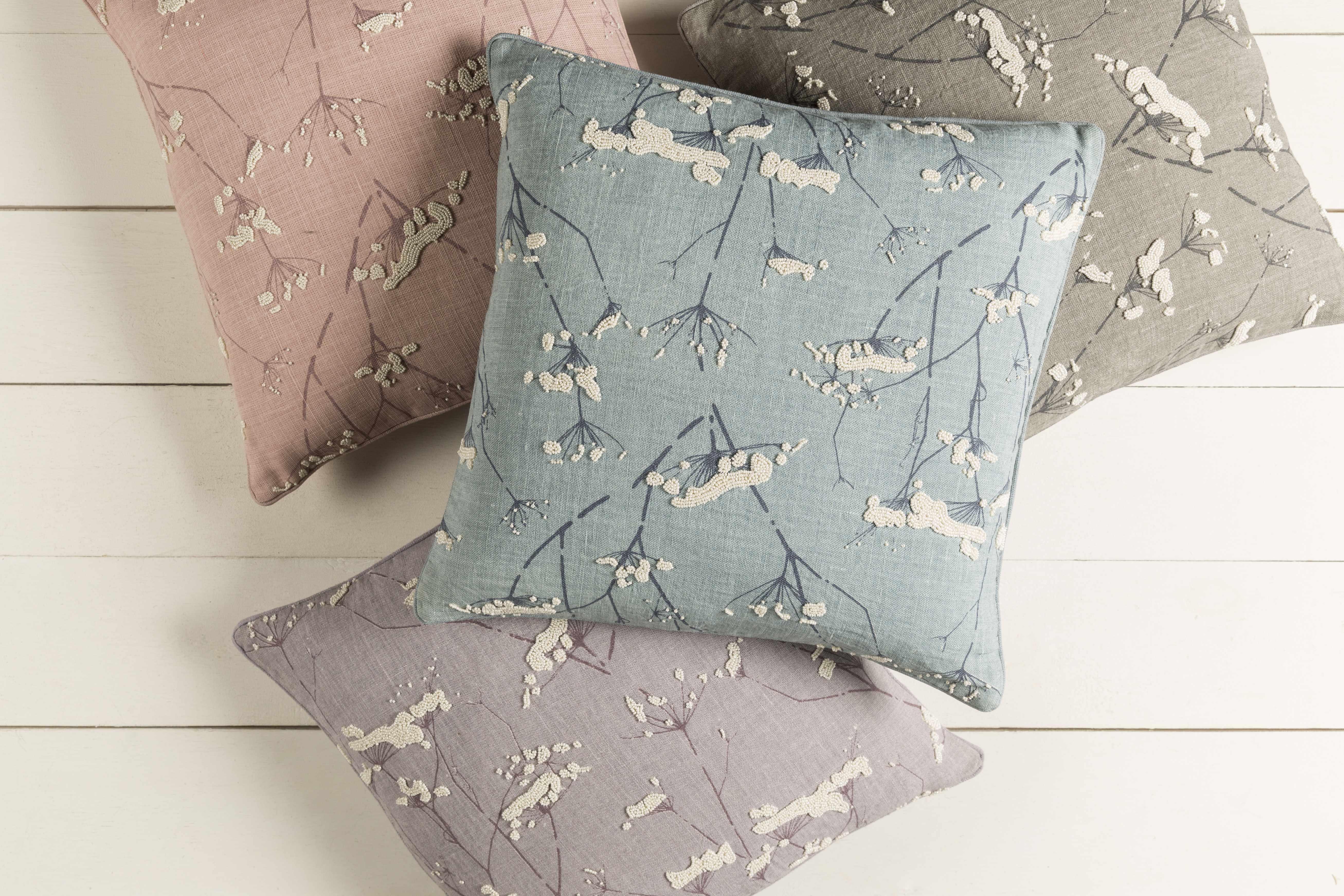 Backworth Mauve Floral Embroidered Throw Pillow - PRHOMZ