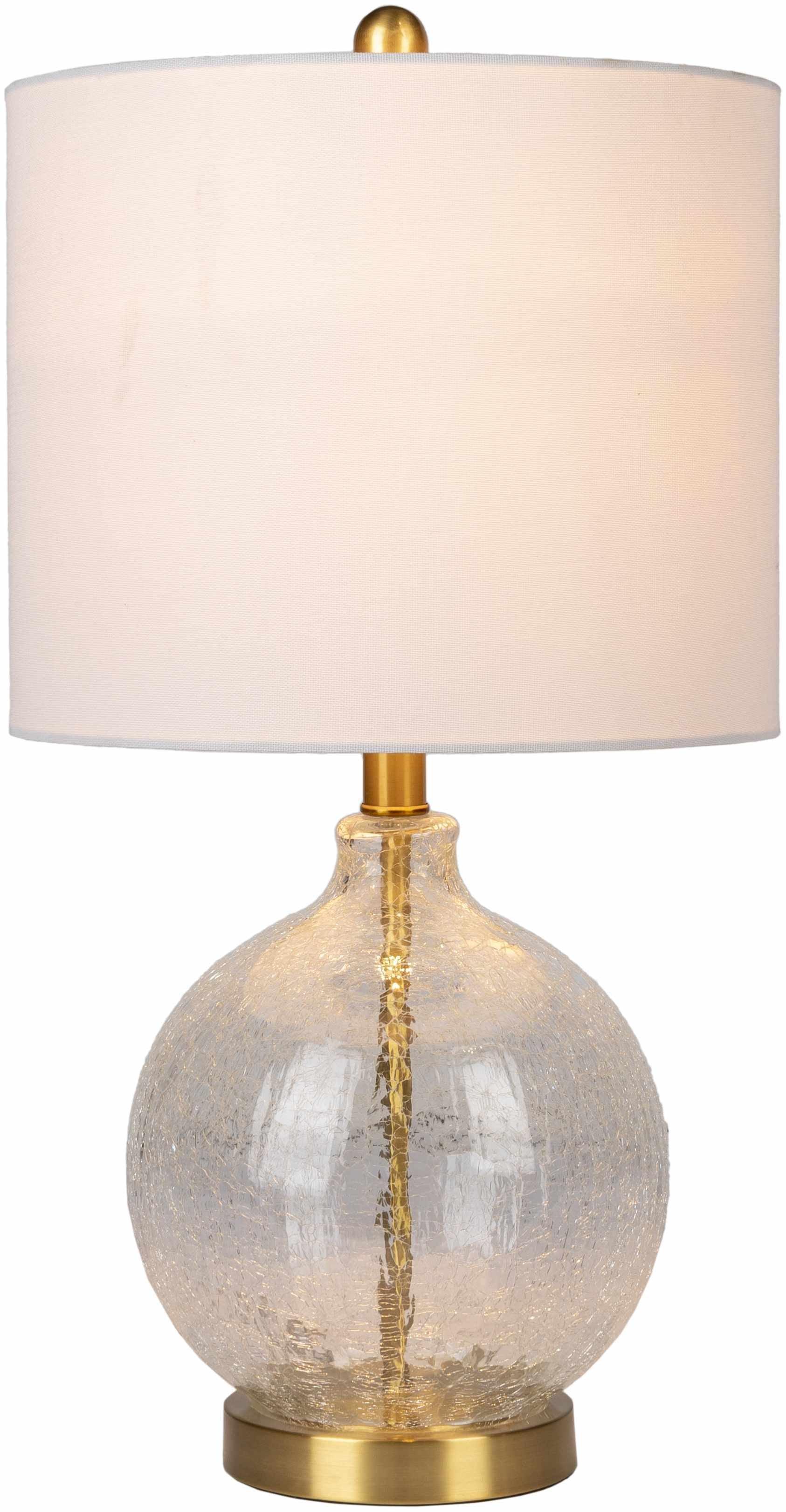 Ciel Contemporary Glass Textured Table Lamp - PRHOMZ