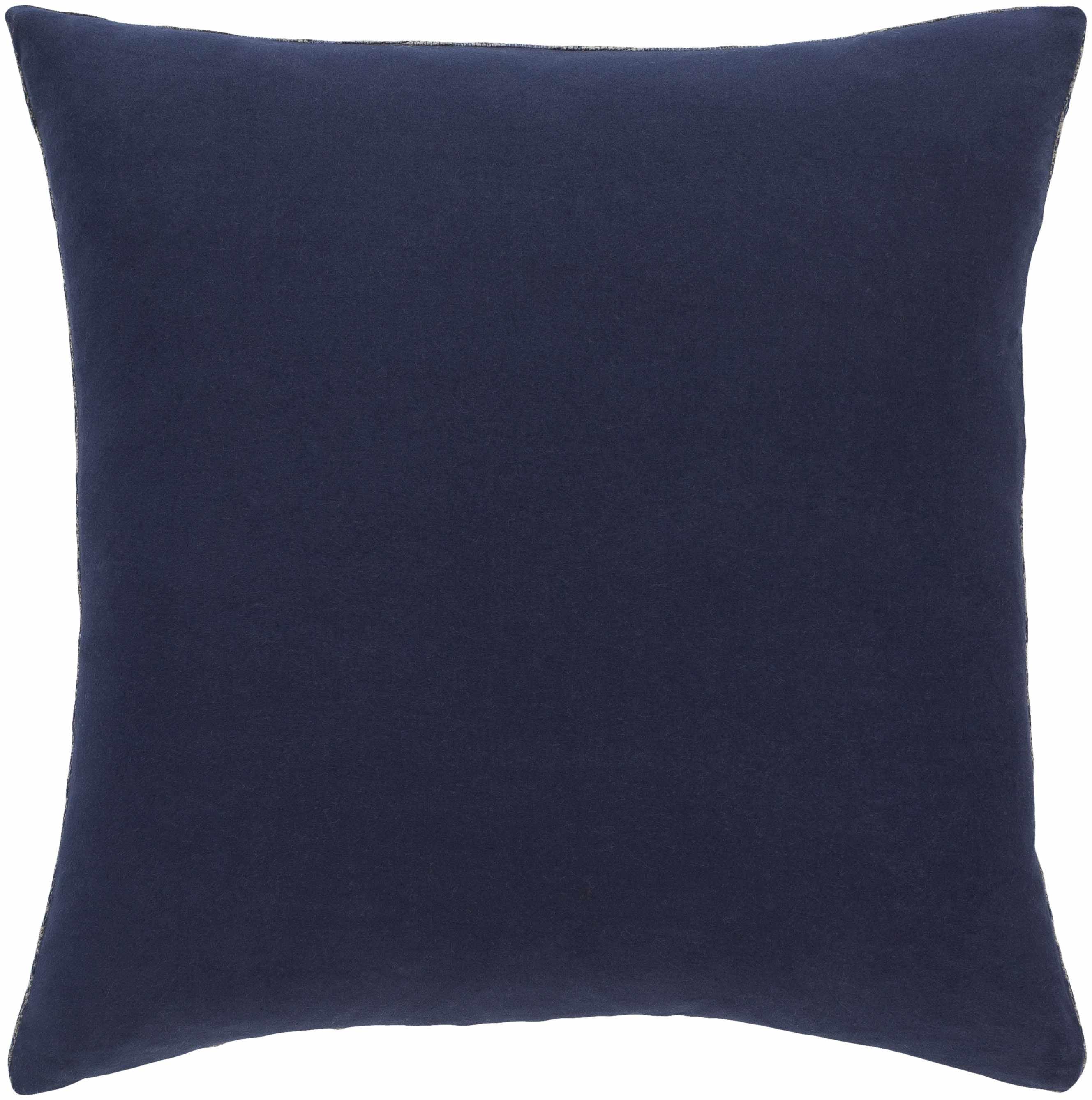 Endeavor Navy Leaf Pattern Accent Pillow - Clearance - PRHOMZ
