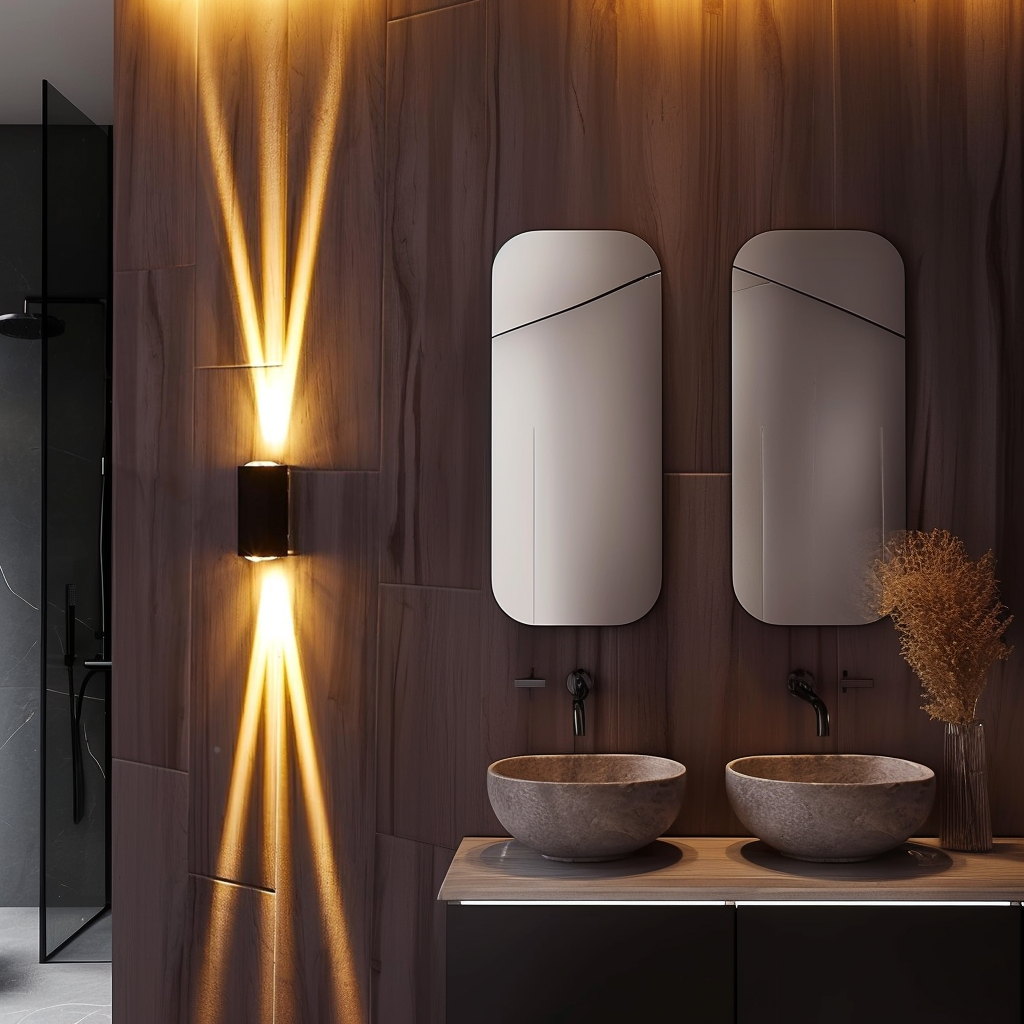 LED Waterproof Outdoor 3 Beams Wall Light