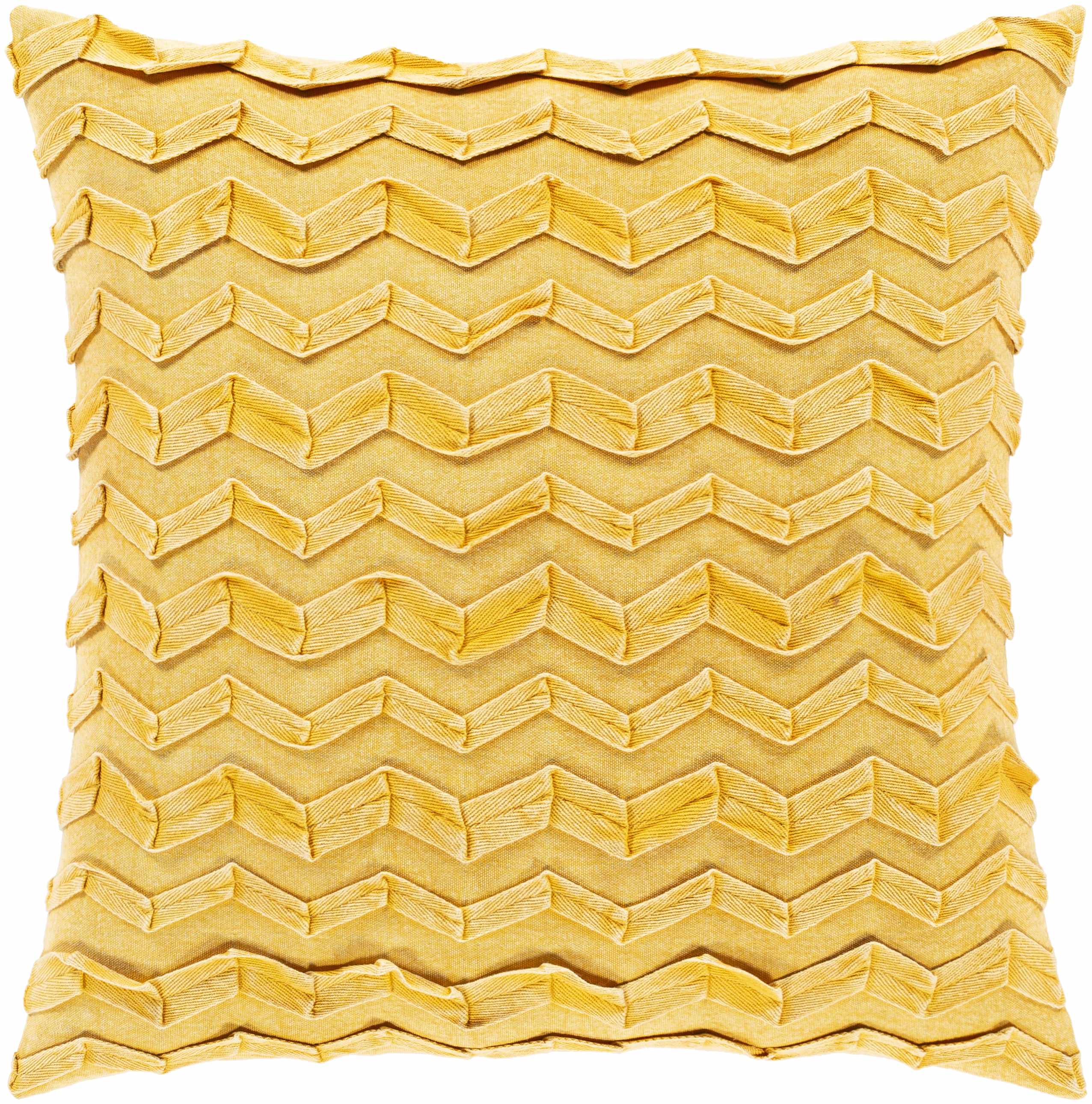 Eutaw Saffron Square Throw Pillow-0